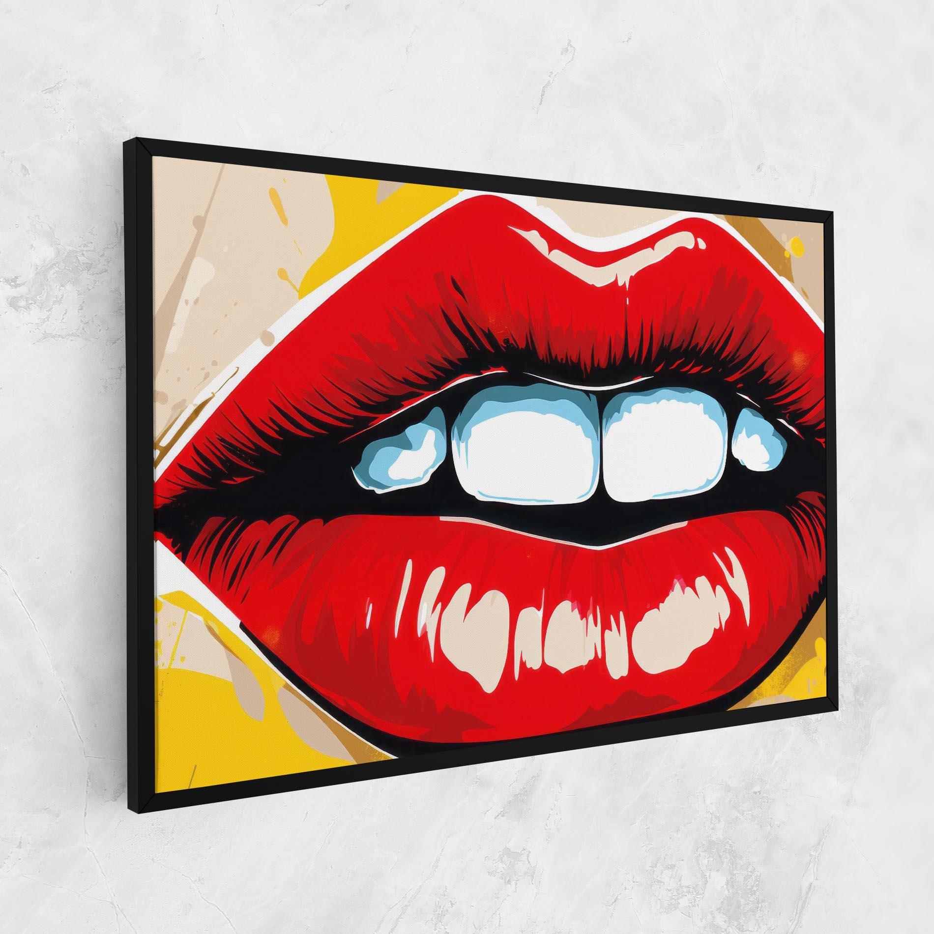 Leinwandbild Pop Lips mockup 1