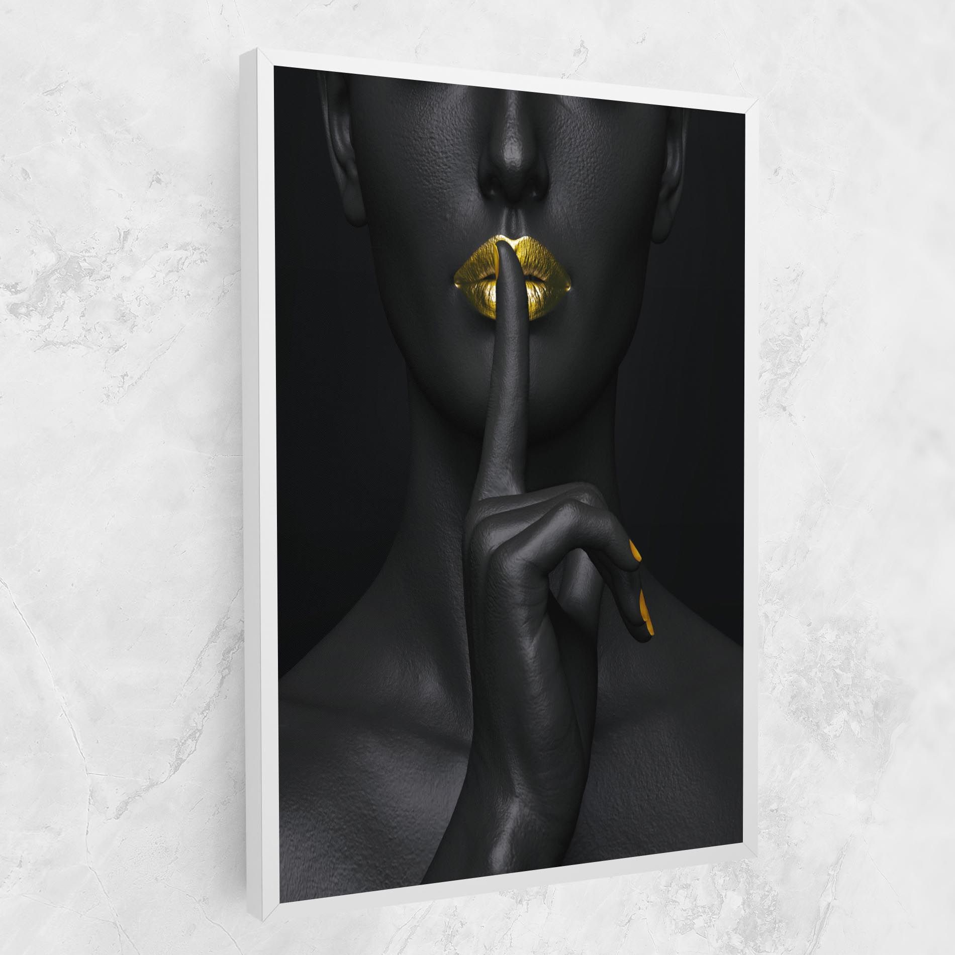 Silence Lips Portrait mockup 1