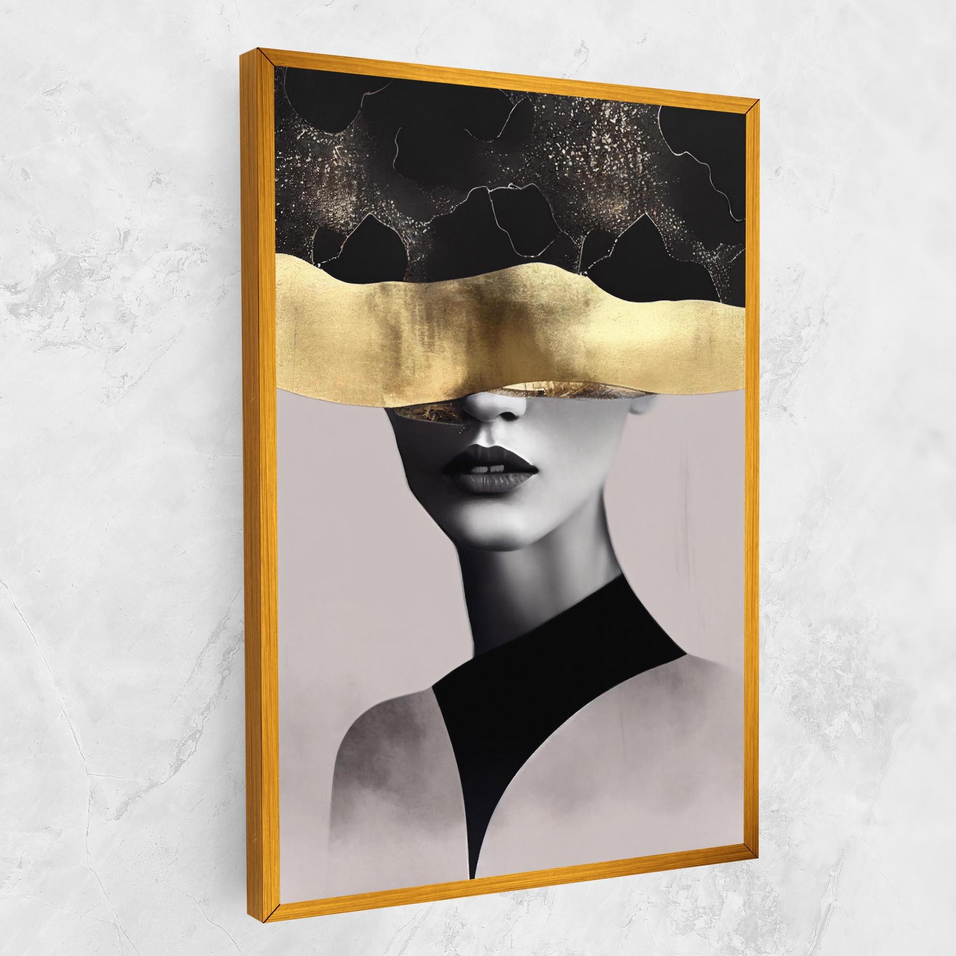 Leinwandbild Grey Lips mockup 1
