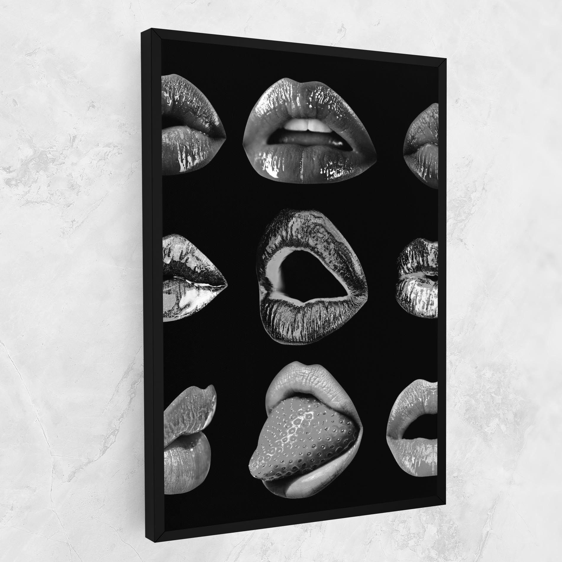 Grey Lips Collage mockup 1