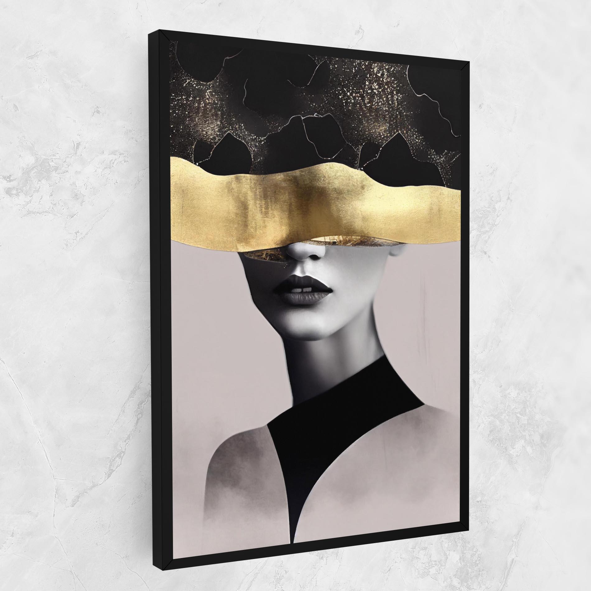 Leinwandbild Grey Lips mockup 1
