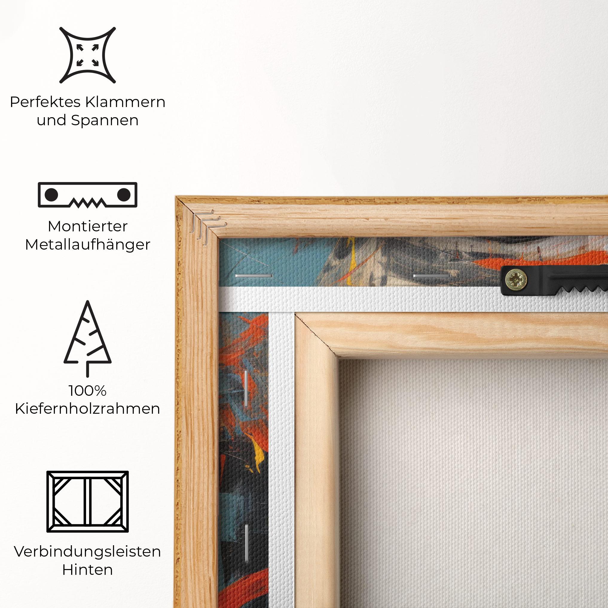 Leinwandbild Abstract Woman Lips mockup 5