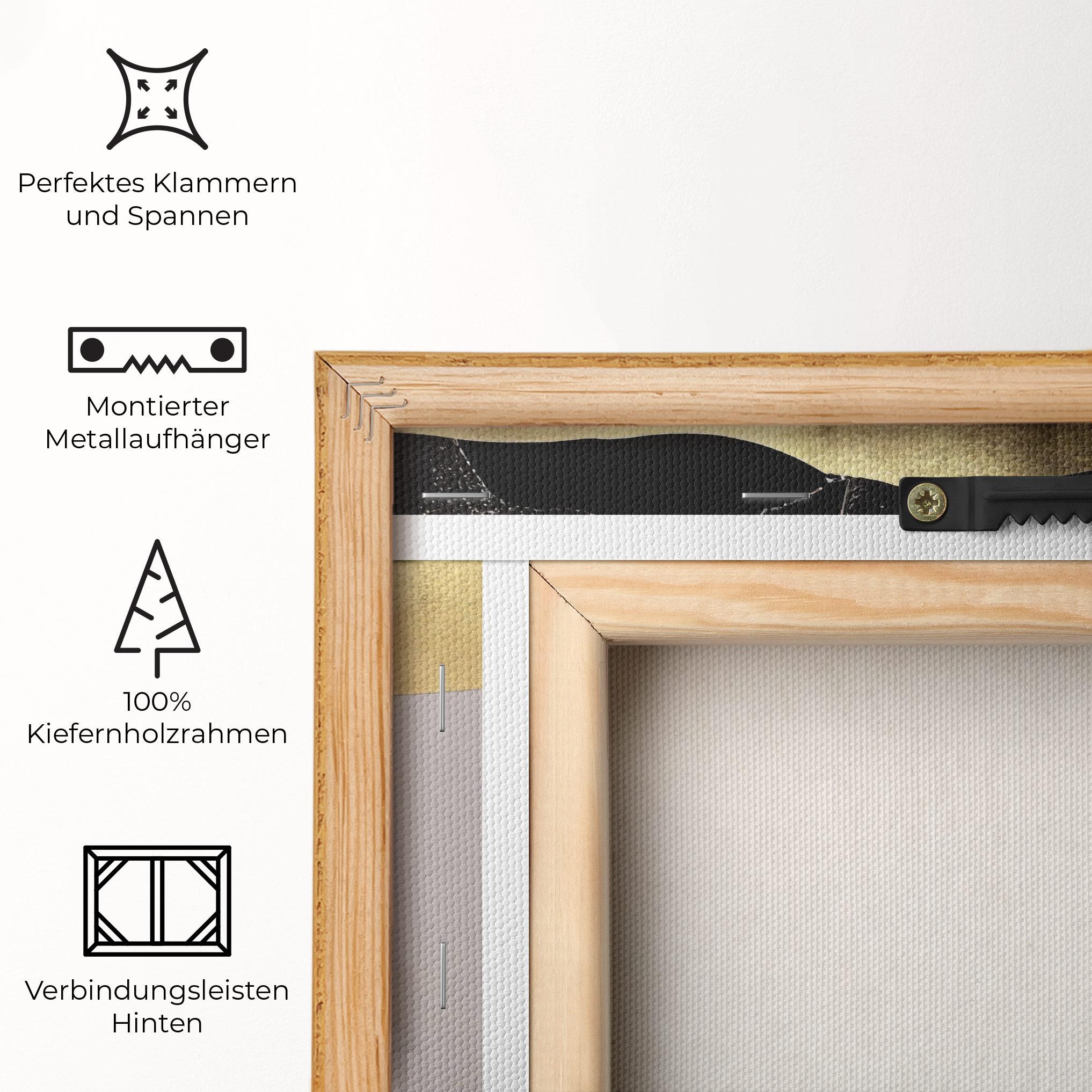 Leinwandbild Grey Lips mockup 5