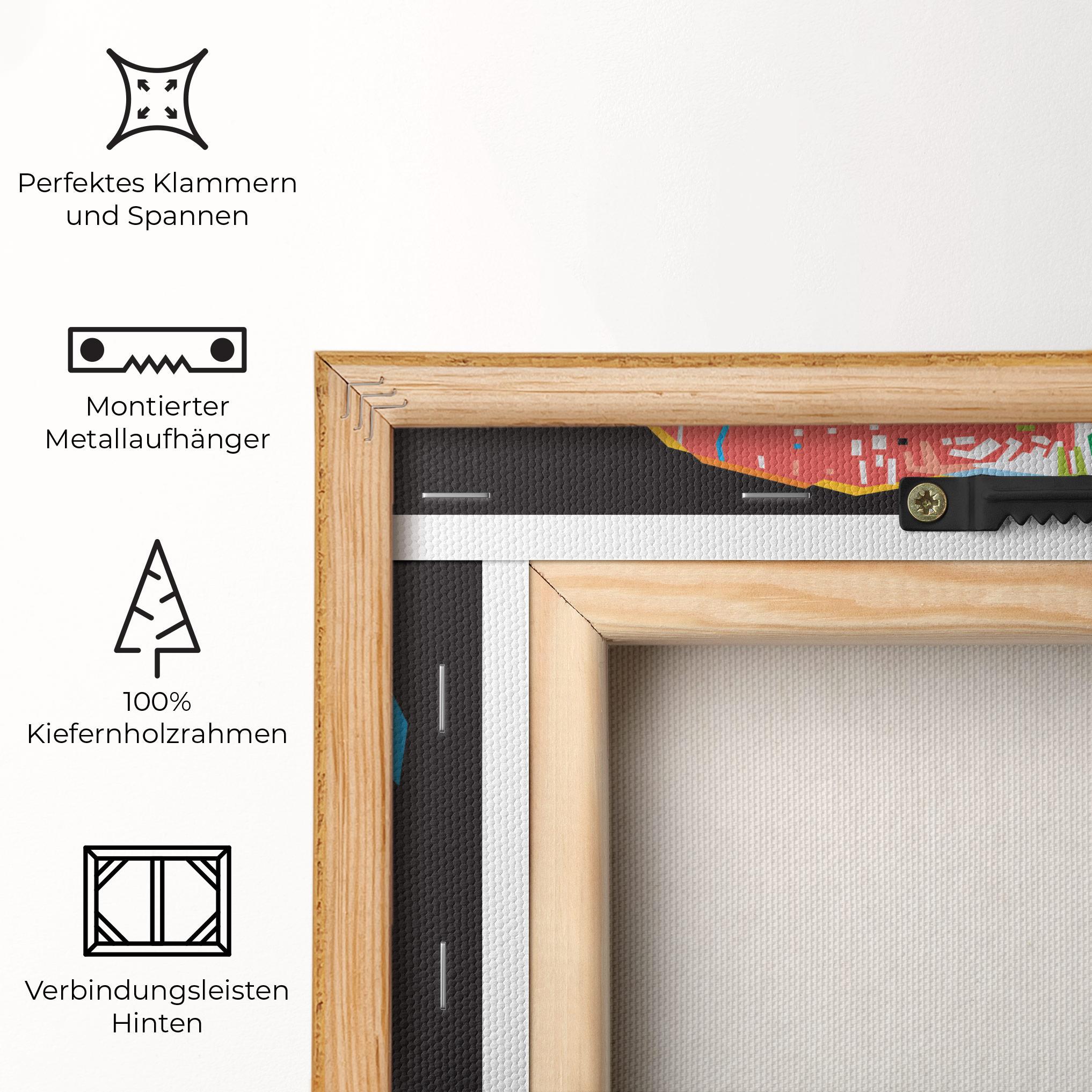 Leinwandbild Lips Toungue mockup 5