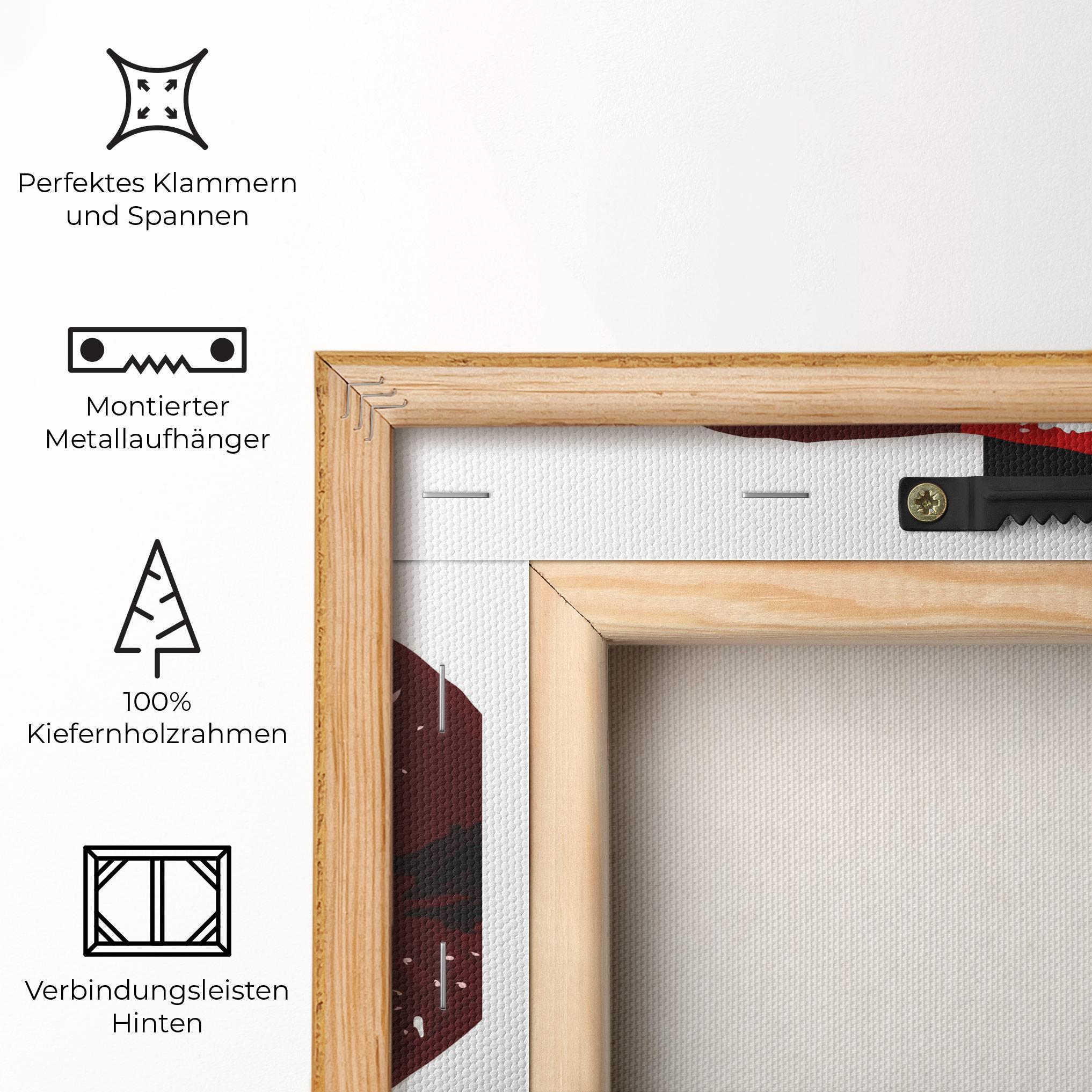 Leinwandbild Red Shade Lips mockup 5