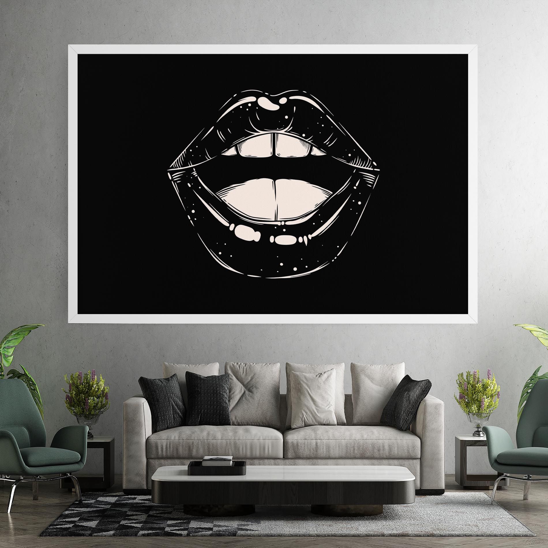 Lips On Black mockup 7