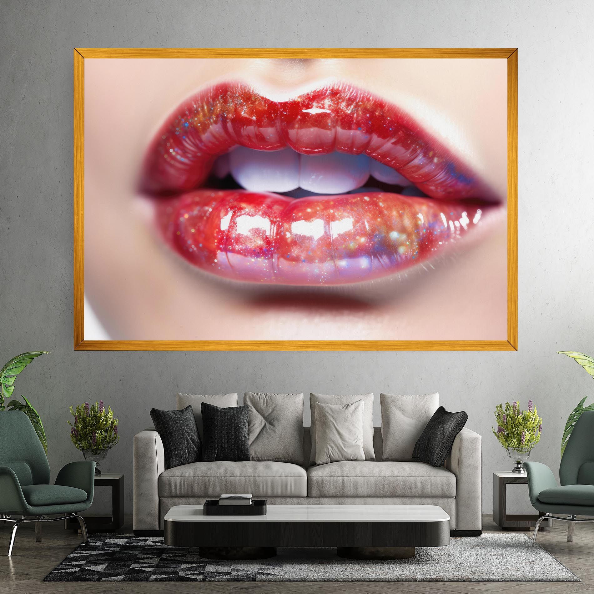 Red Pretty Lips mockup 7