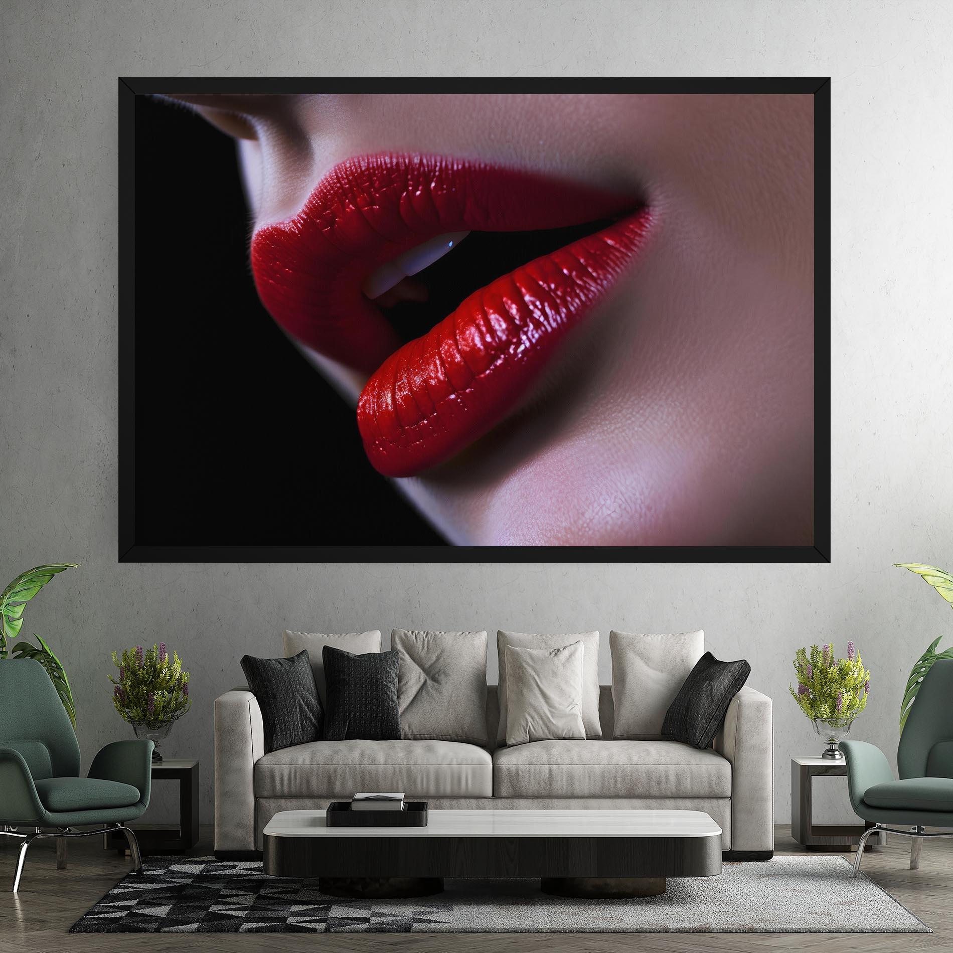 Leinwandbild Close Up Woman mockup 7