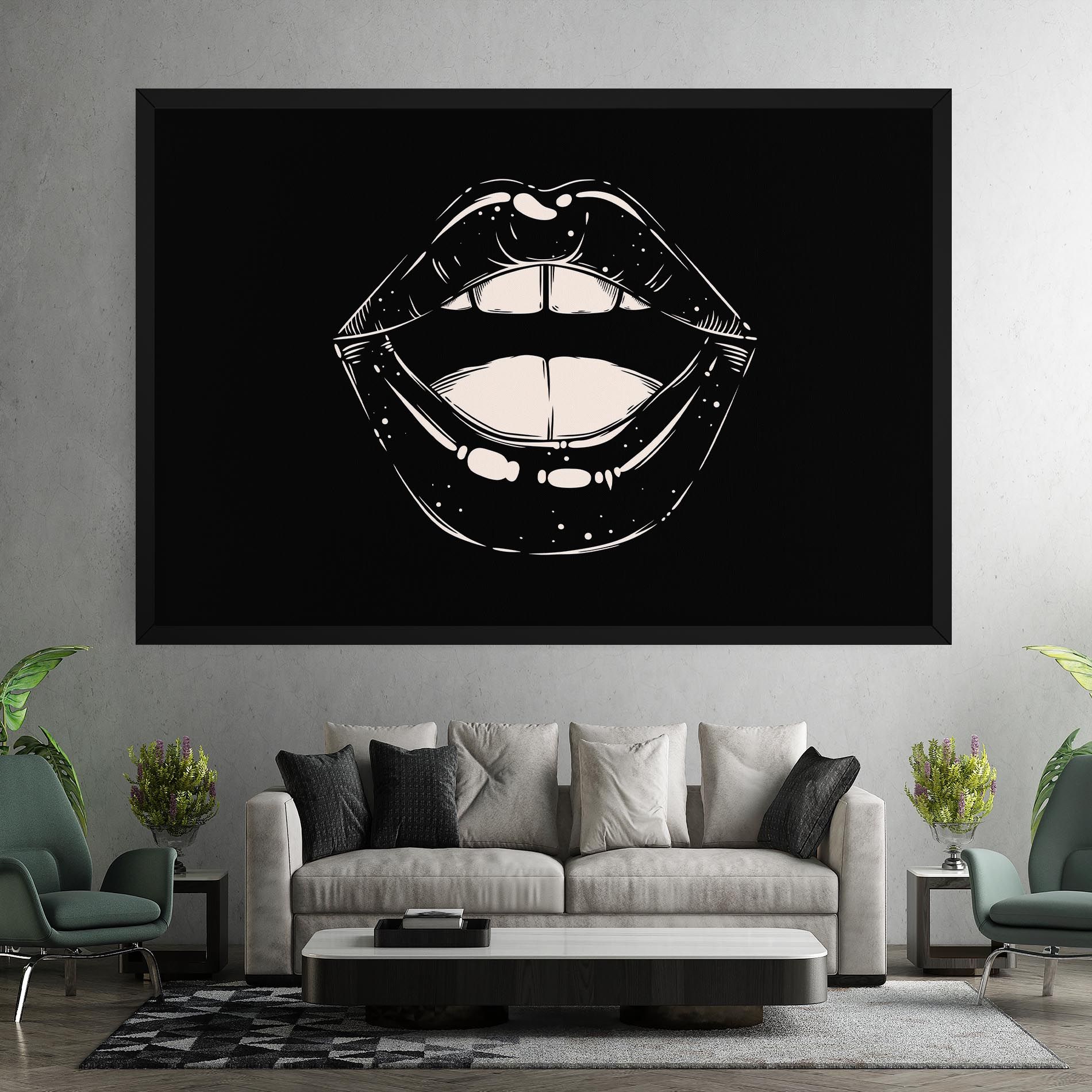 Lips On Black mockup 7