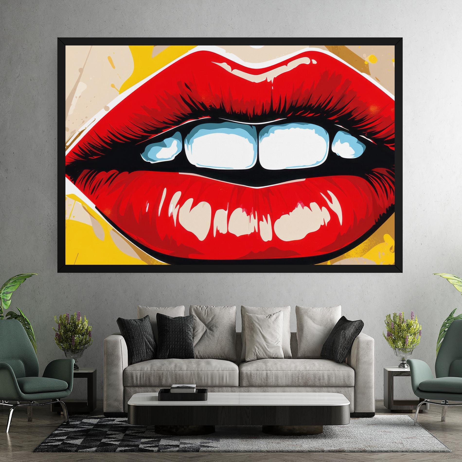 Leinwandbild Pop Lips mockup 7