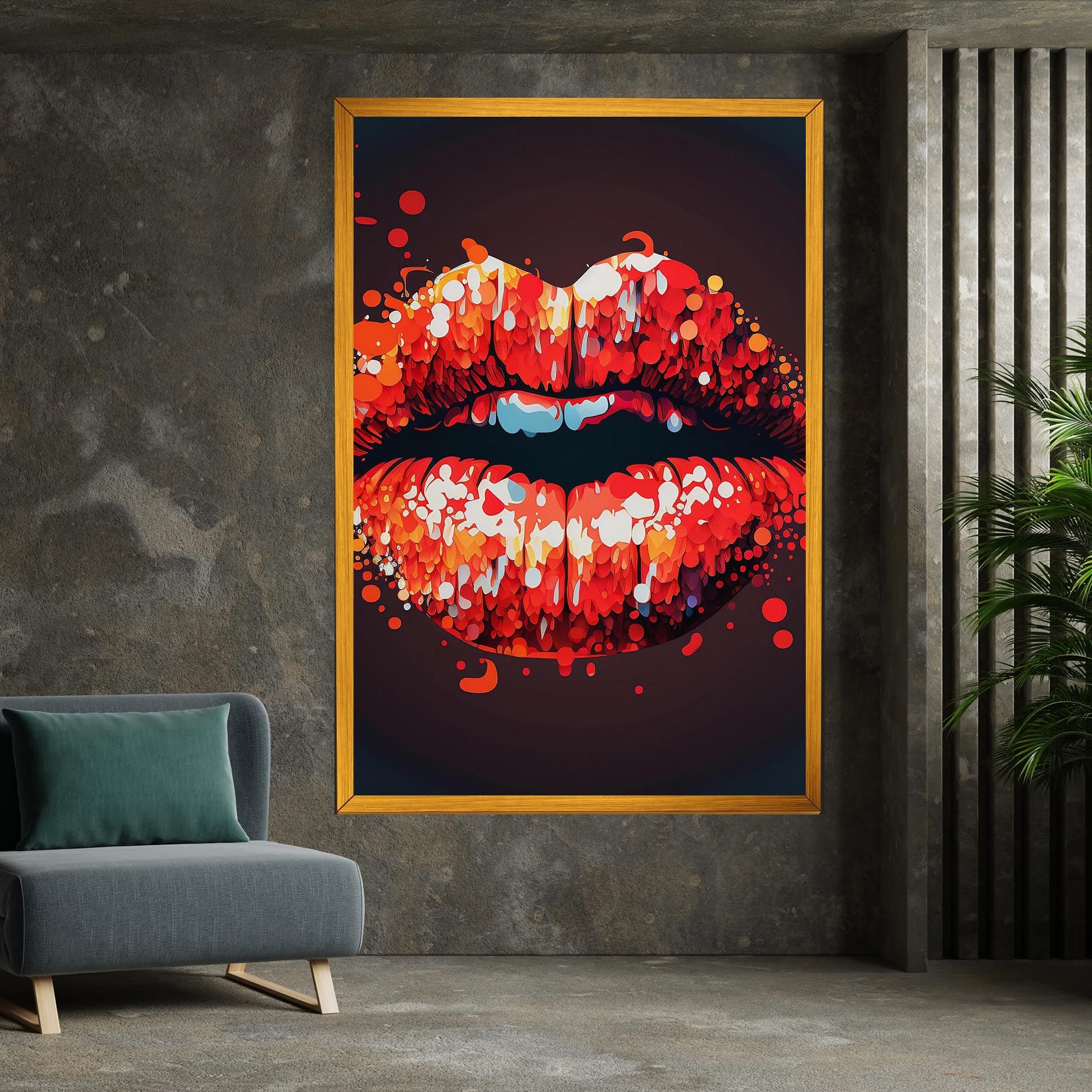 Red Lips With Word Lips It mockup 7