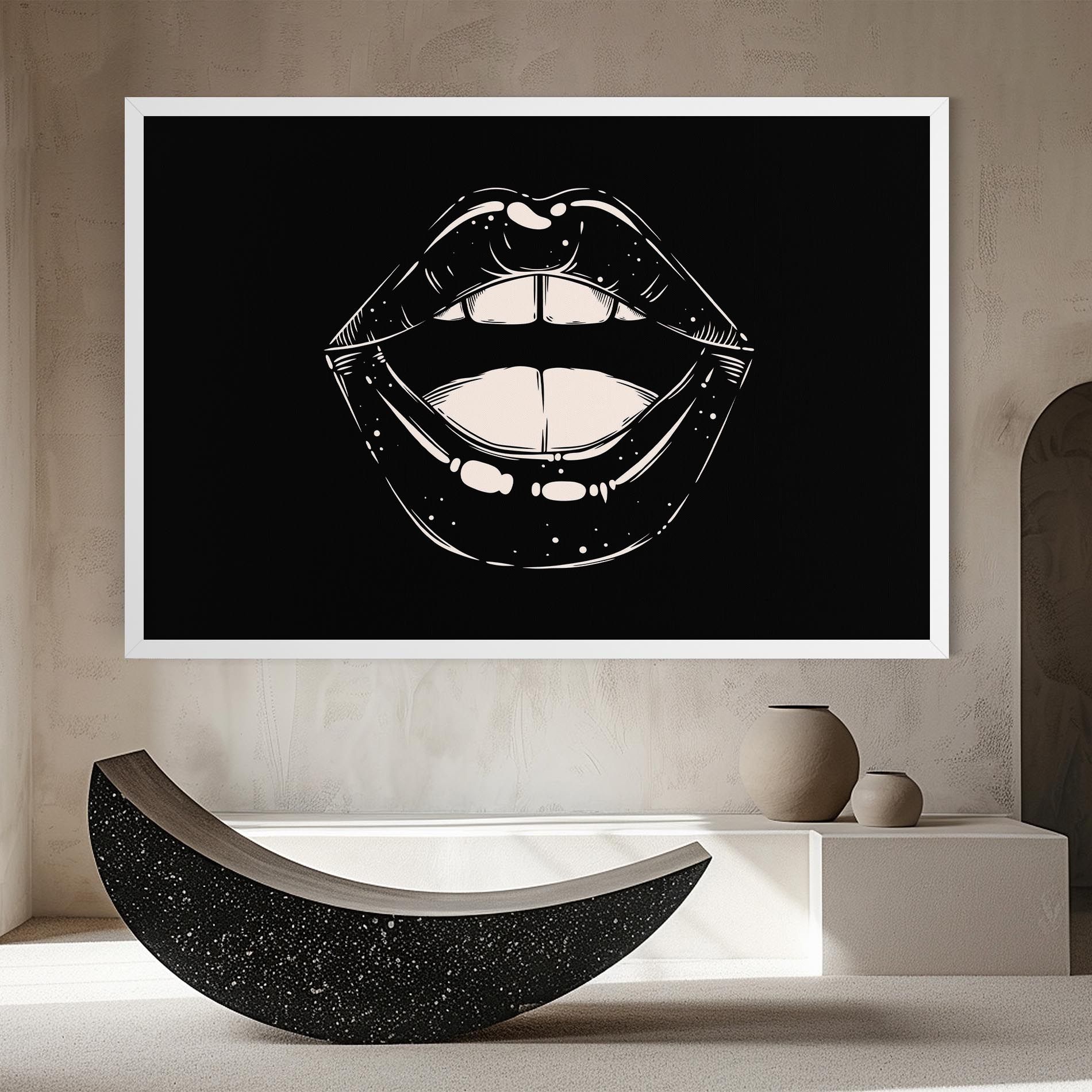 Lips On Black mockup 8