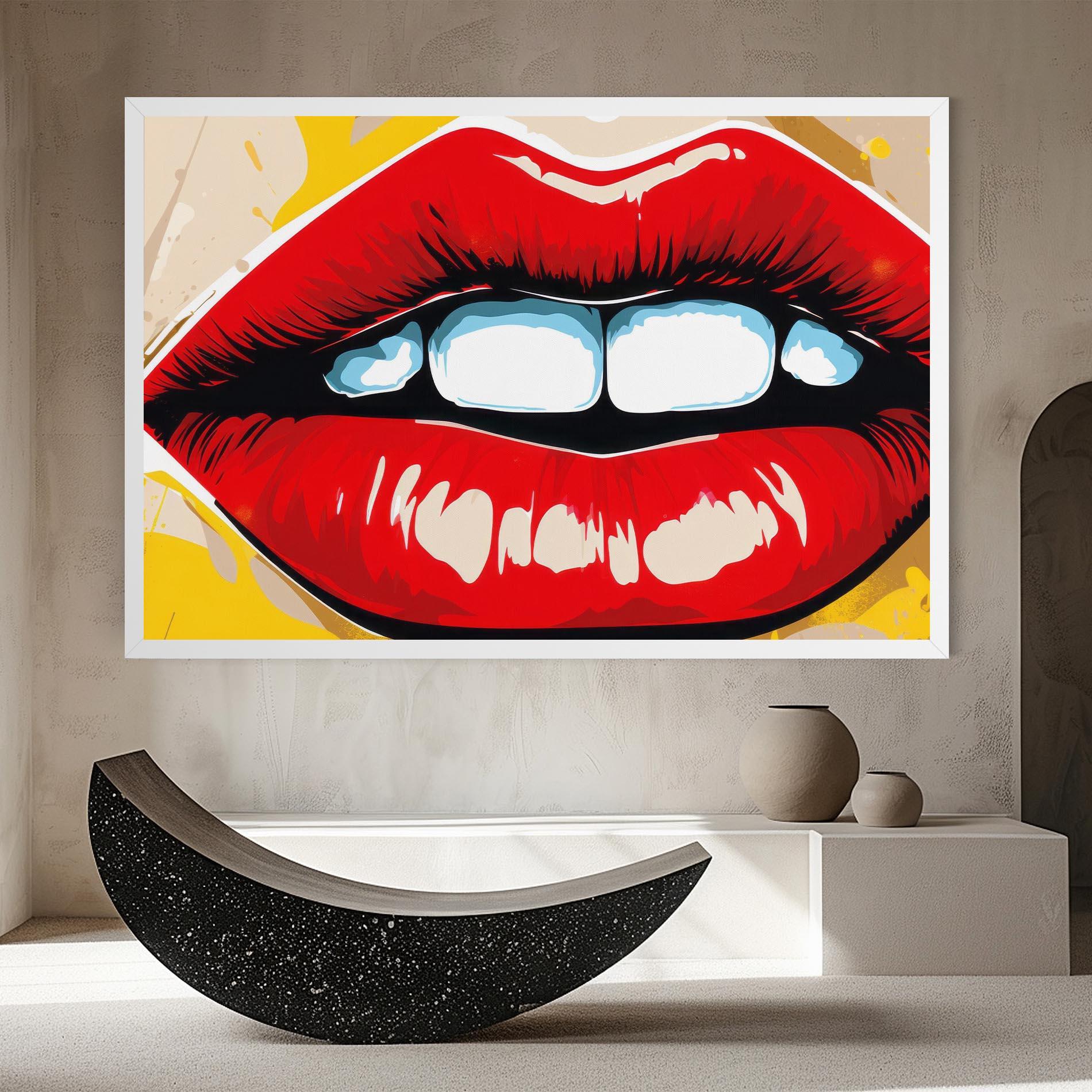 Leinwandbild Pop Lips mockup 8