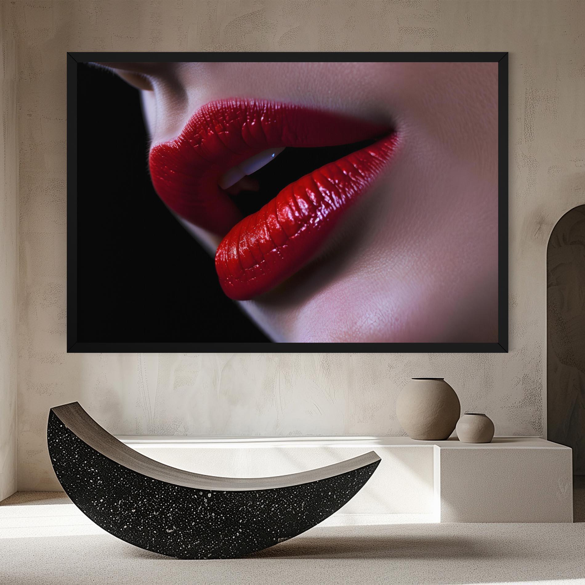 Leinwandbild Close Up Woman mockup 8