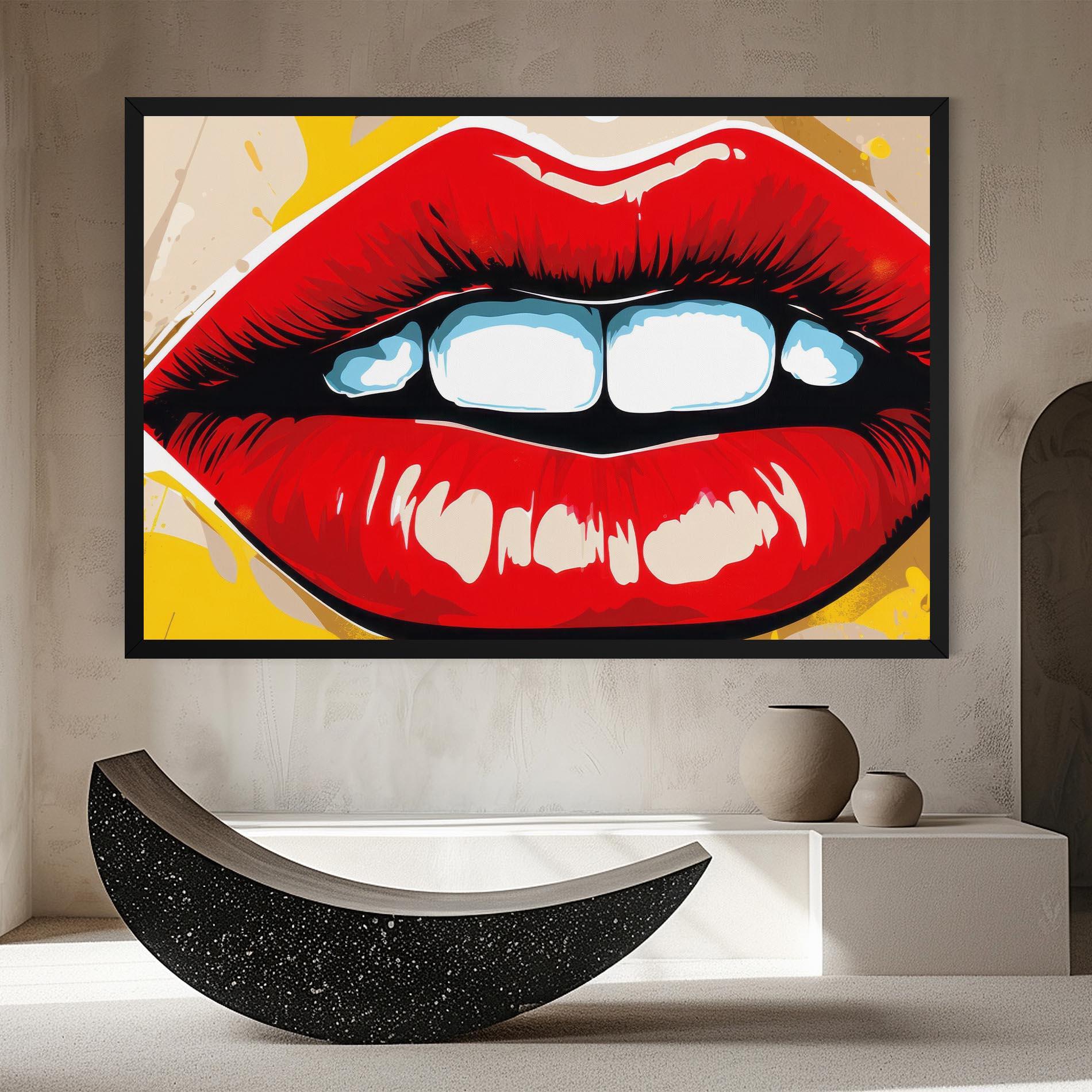 Leinwandbild Pop Lips mockup 8