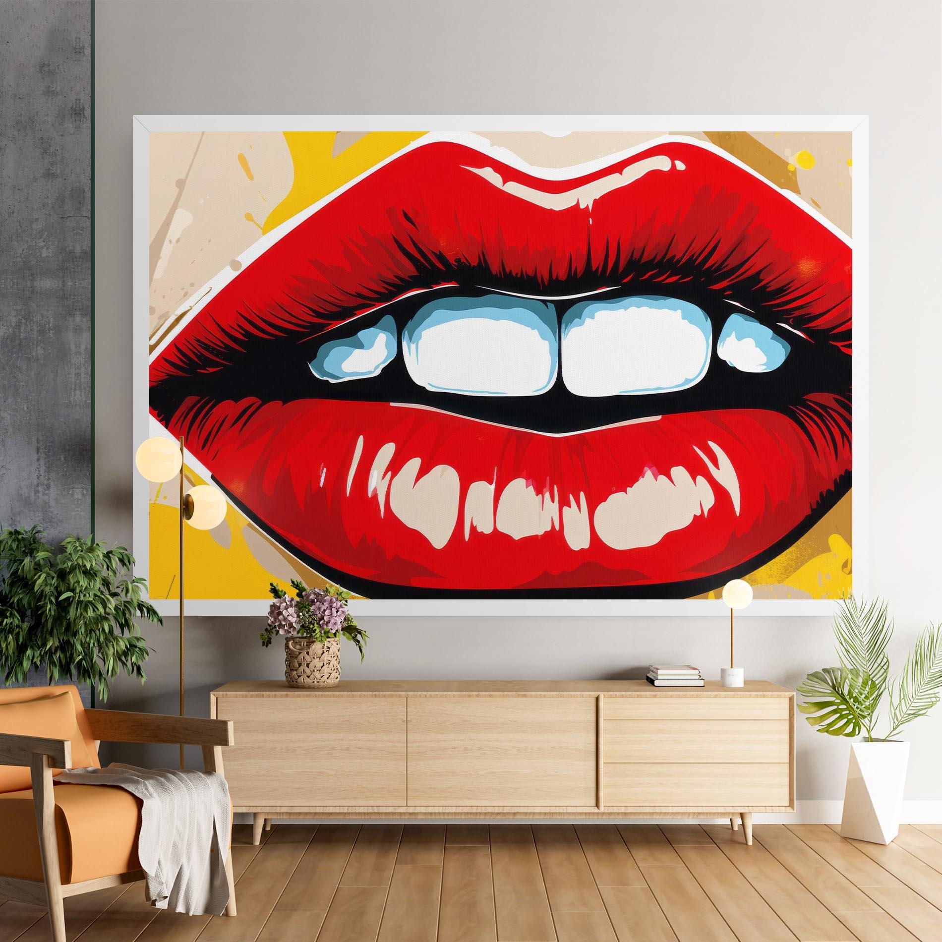 Leinwandbild Pop Lips mockup 9