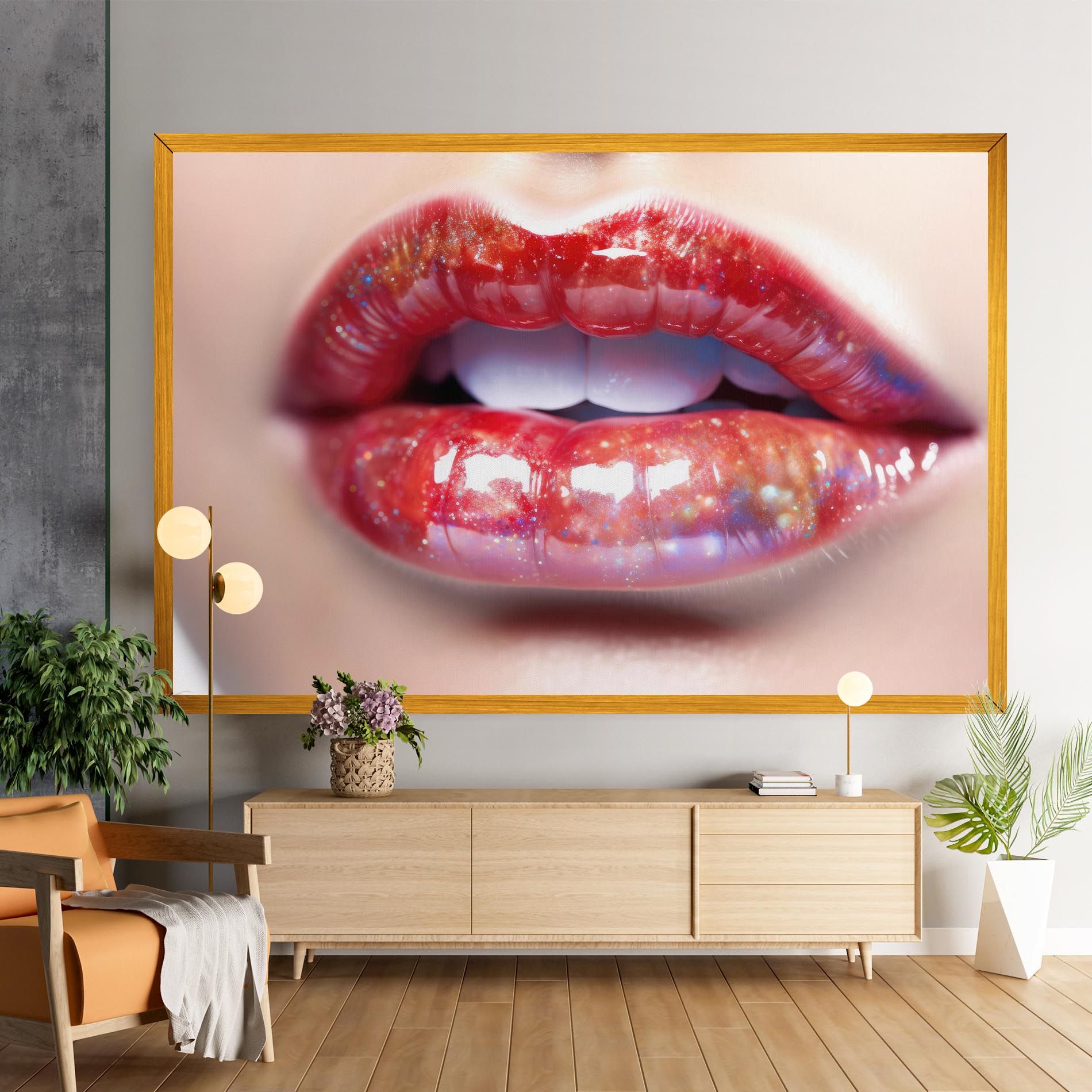 Red Pretty Lips mockup 9