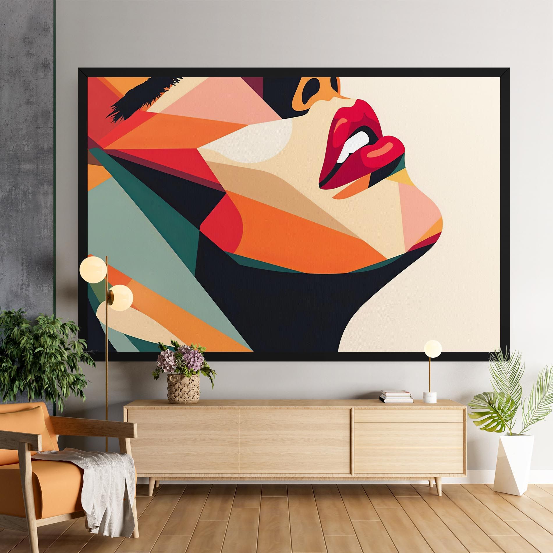 Abstract Lips mockup 9