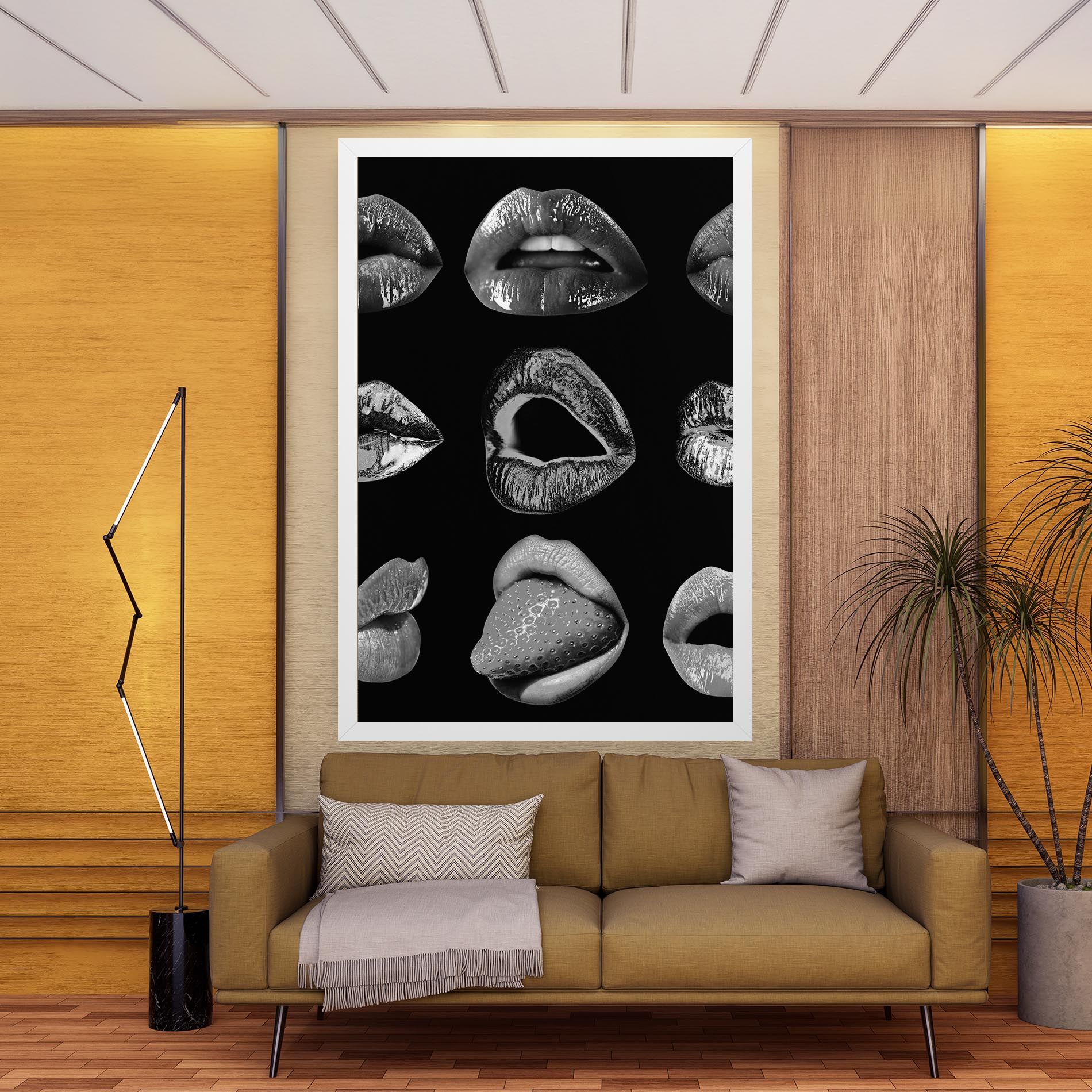 Grey Lips Collage mockup 9