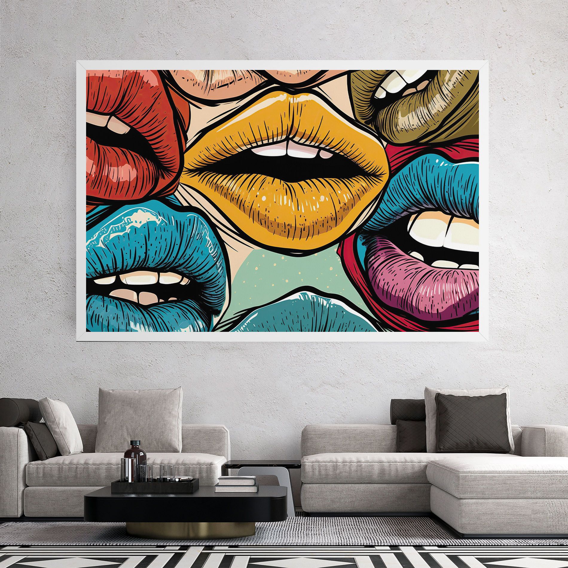 Comic Book Color Lips mockup 2