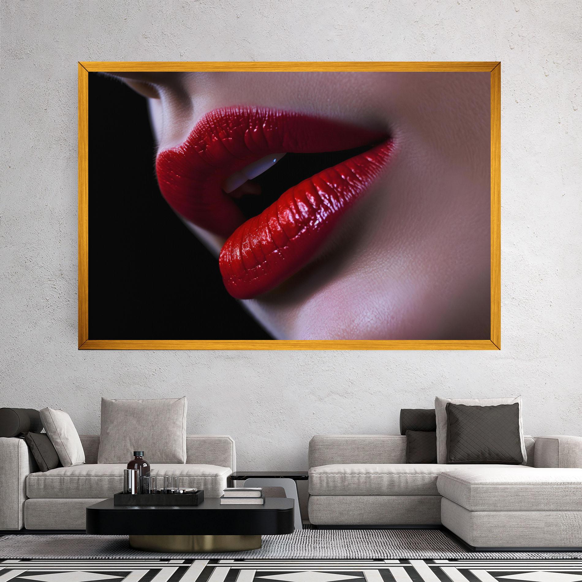 Leinwandbild Close Up Woman mockup 2