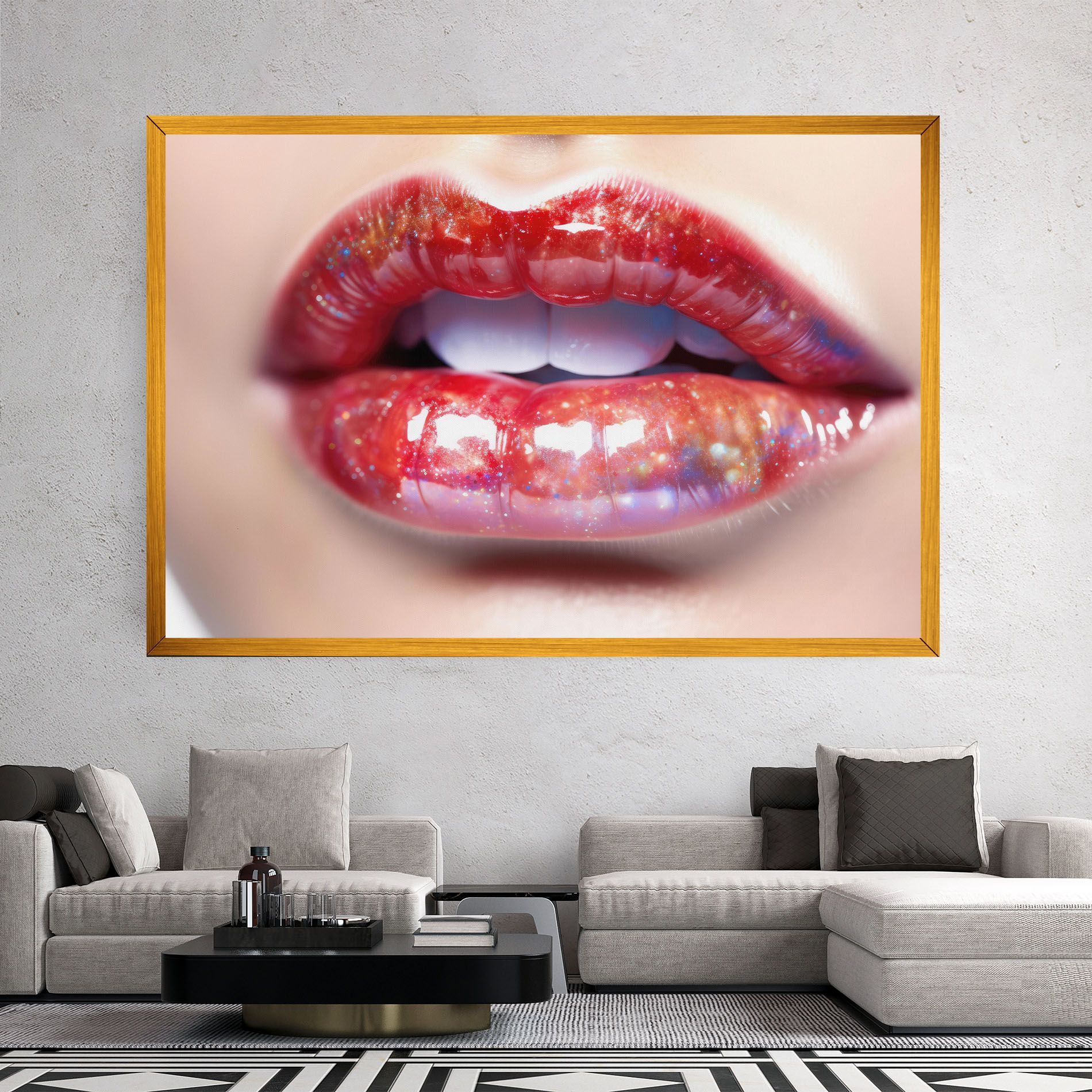 Red Pretty Lips mockup 2