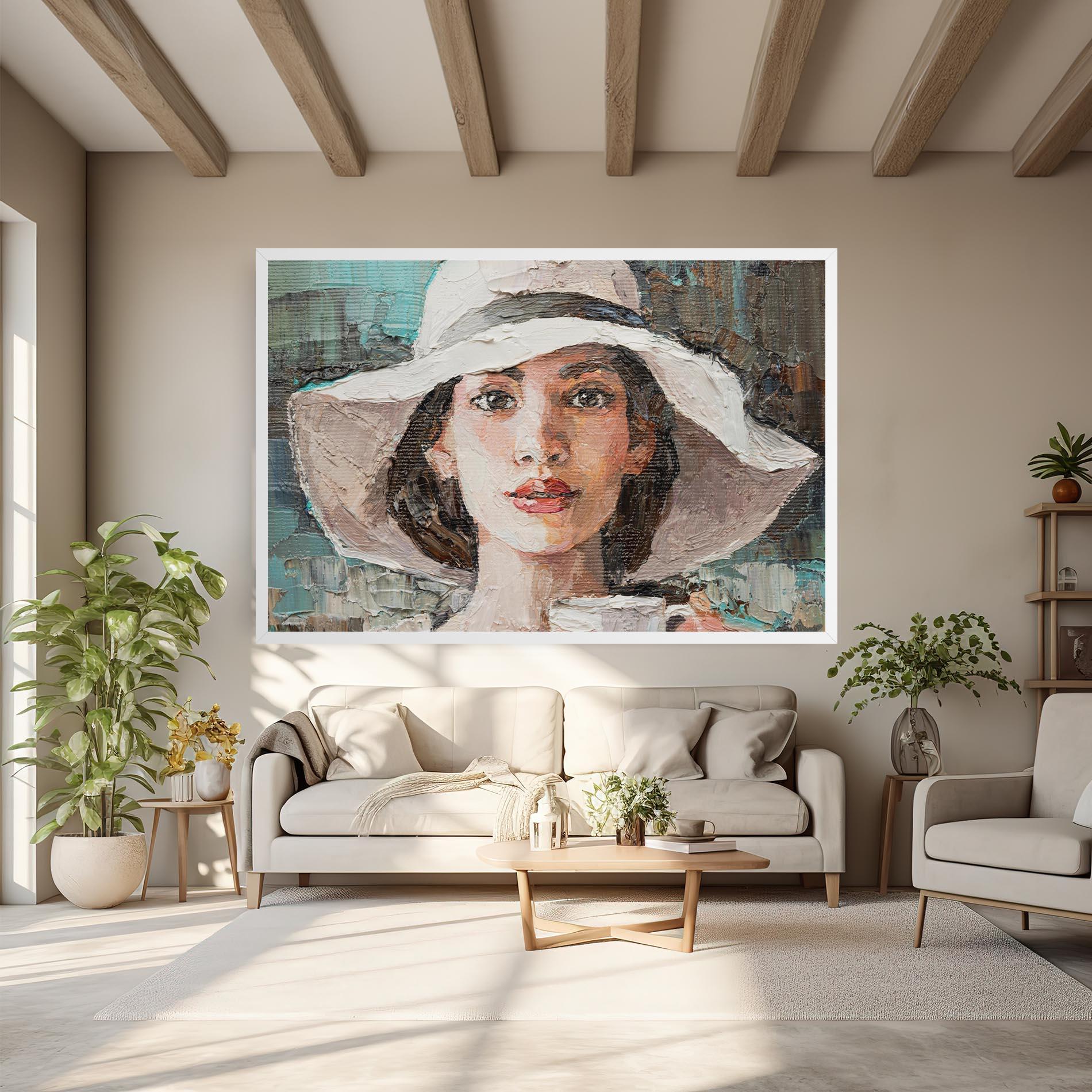 Leinwandbild White Lady mockup 6