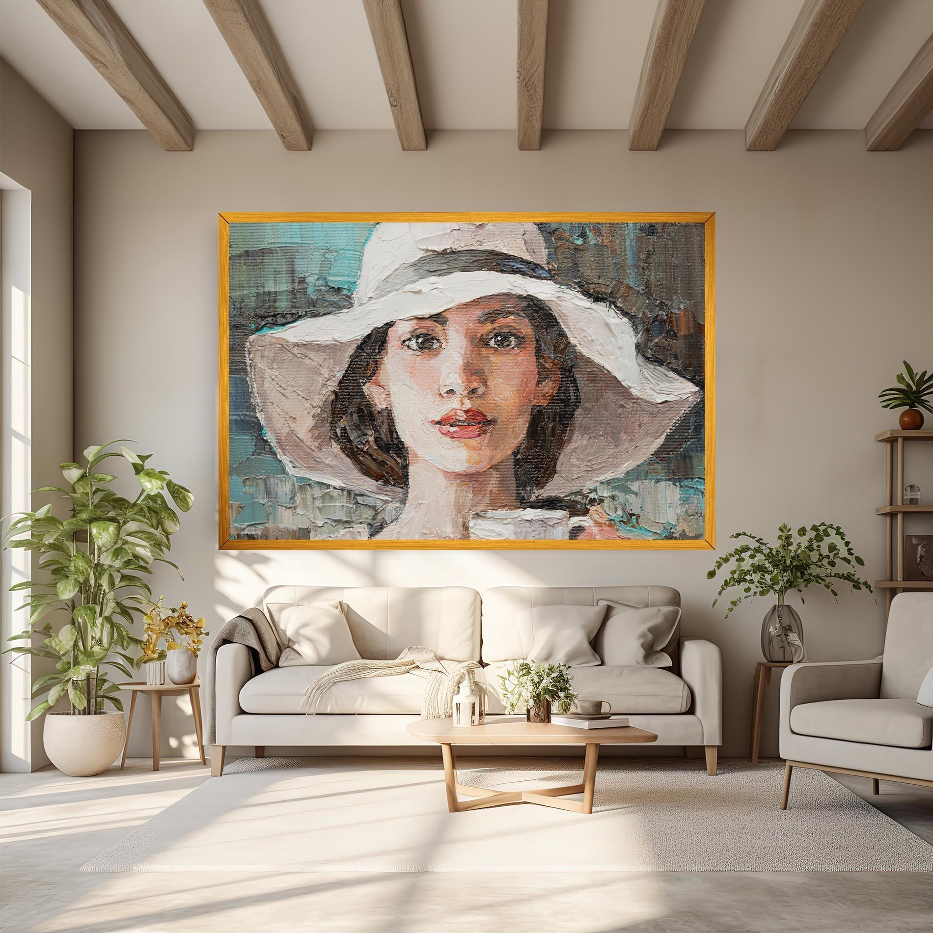 Leinwandbild White Lady mockup 6