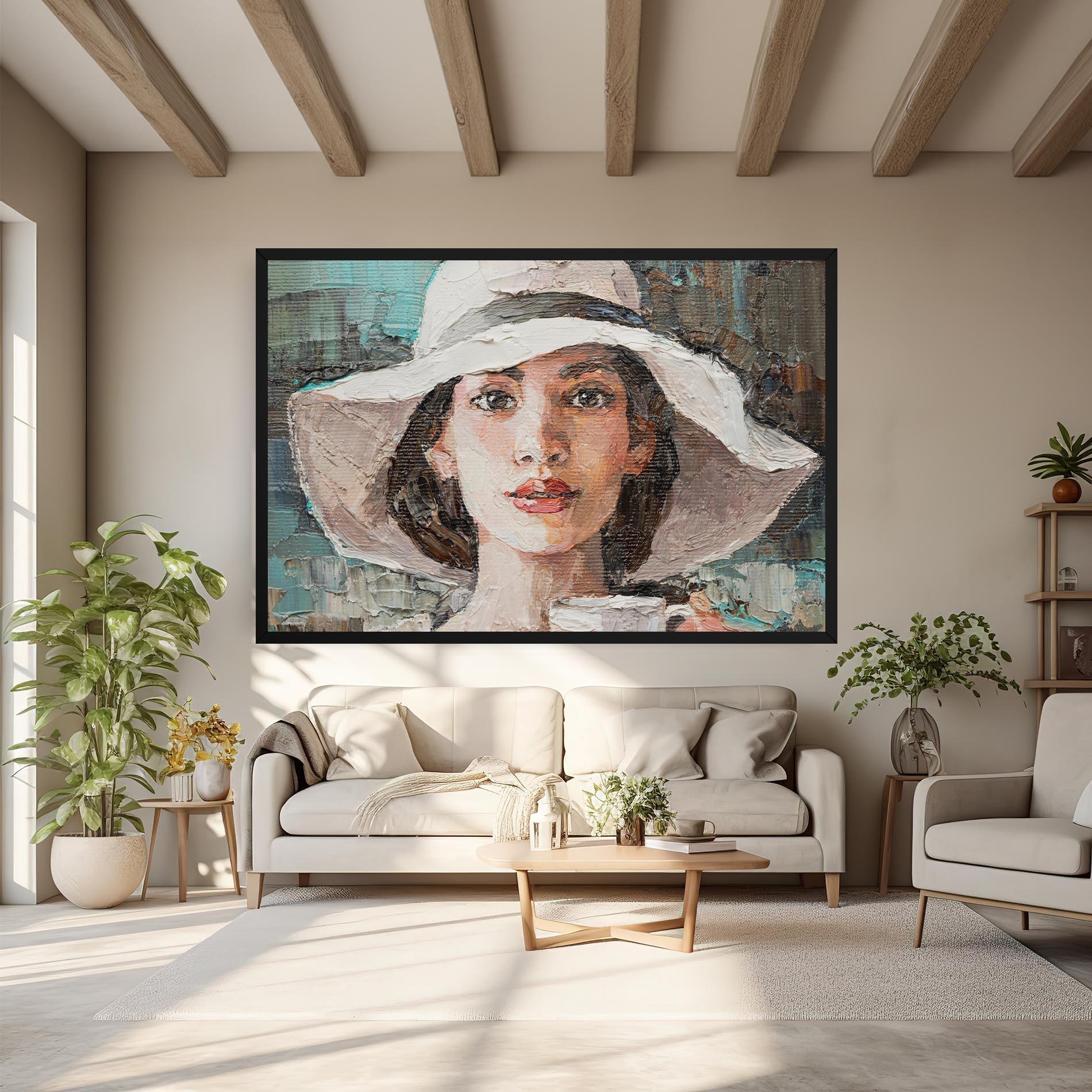 Leinwandbild White Lady mockup 6