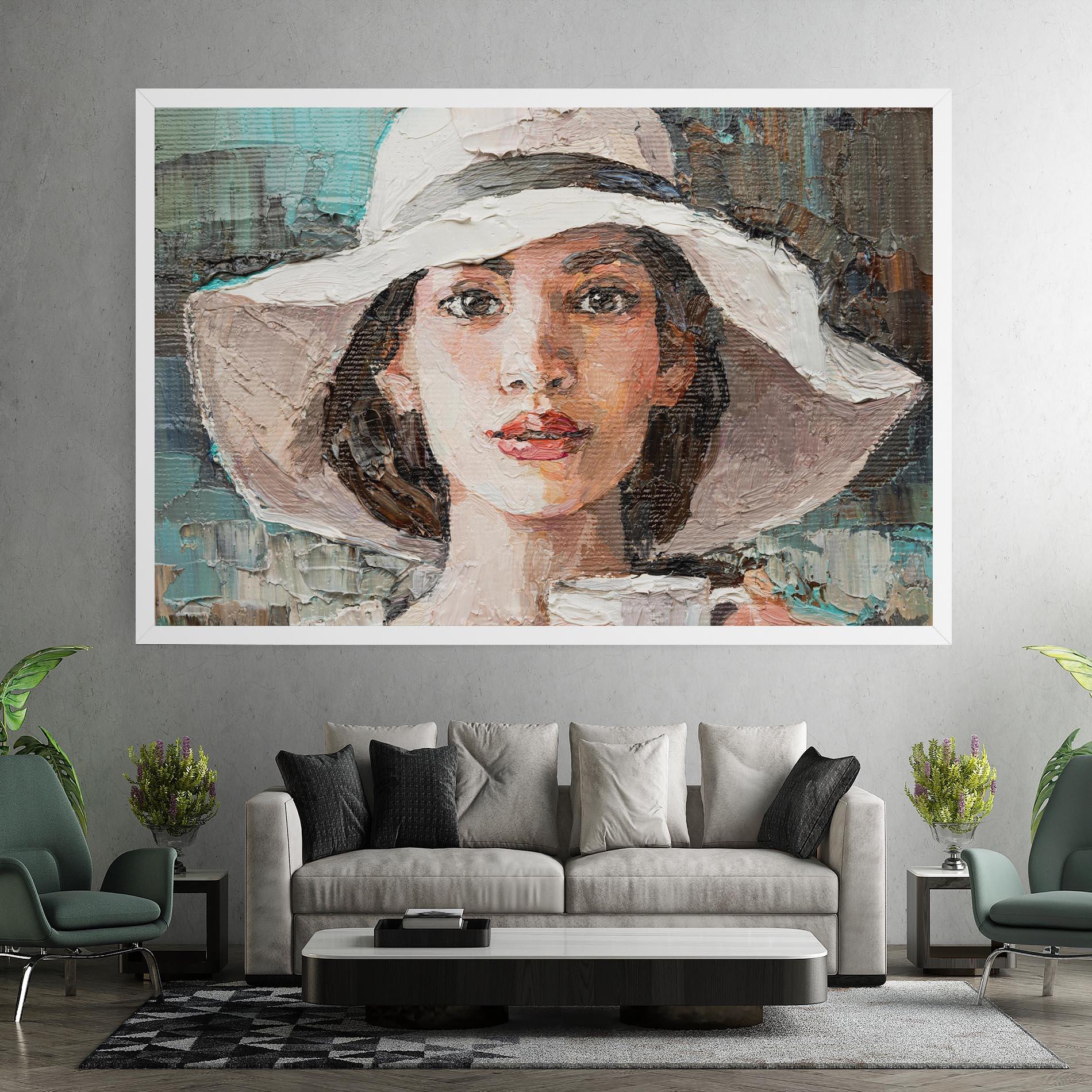 Leinwandbild White Lady mockup 7