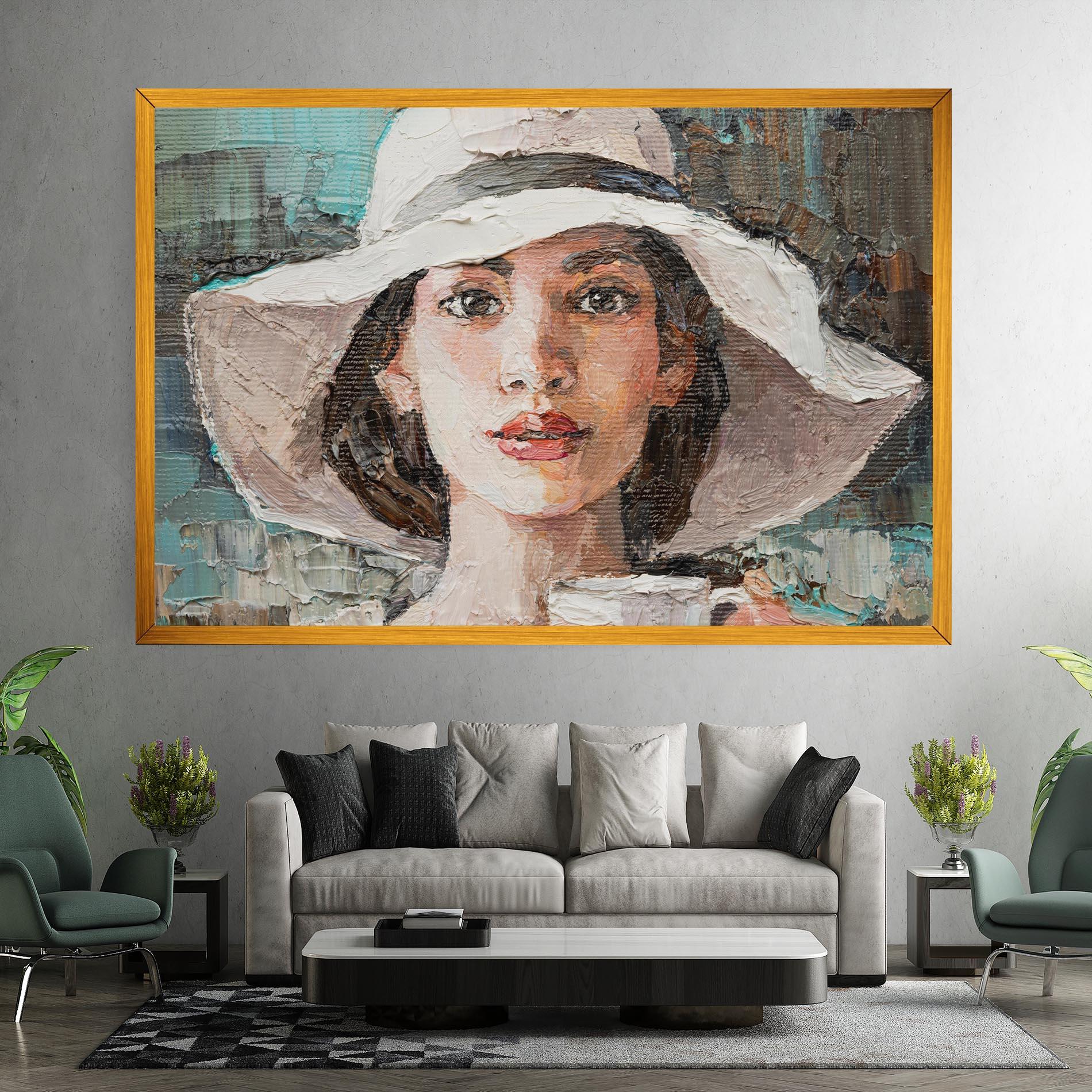 Leinwandbild White Lady mockup 7