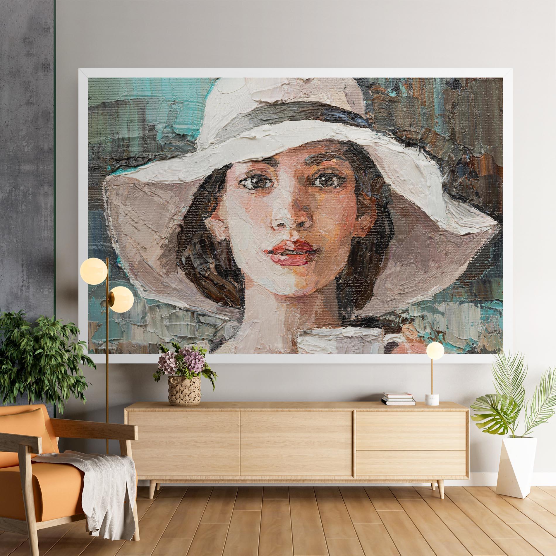 Leinwandbild White Lady mockup 9