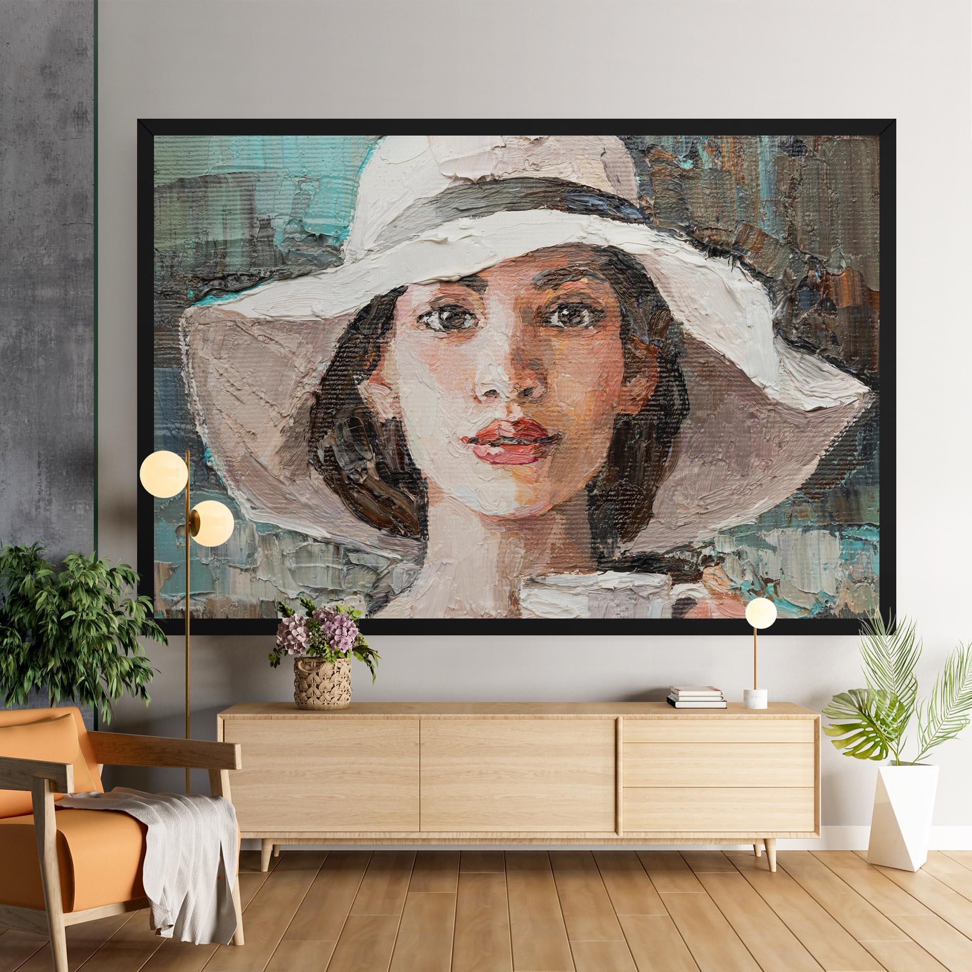 Leinwandbild White Lady mockup 9