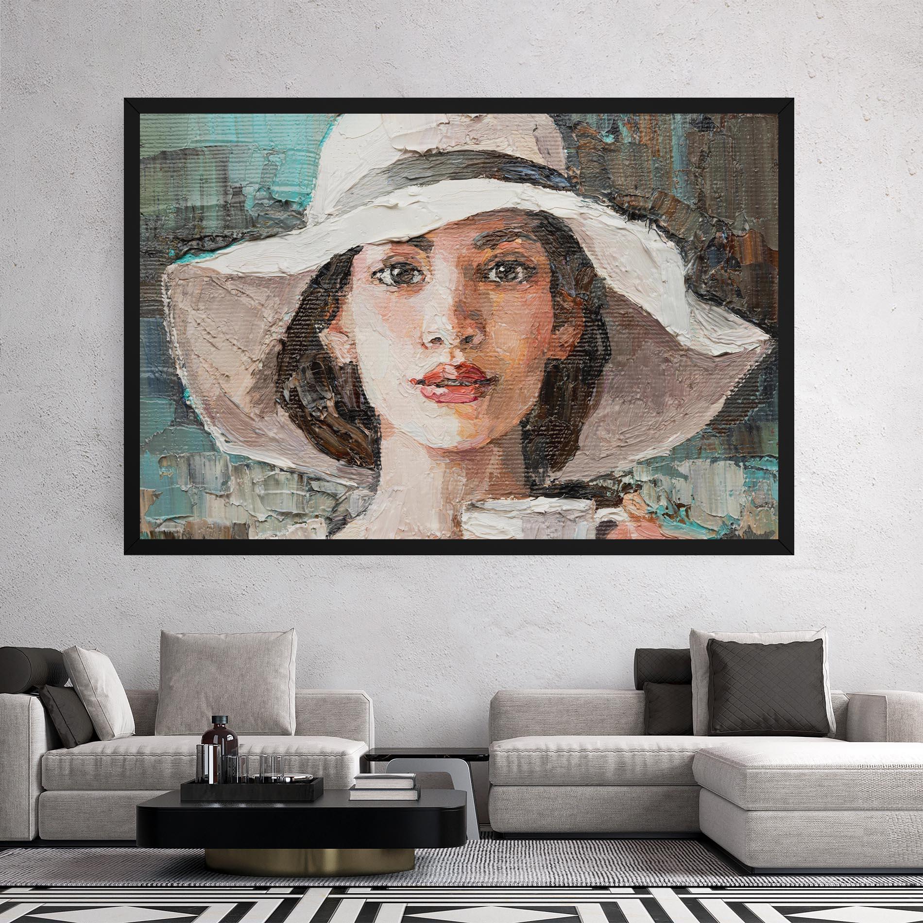 Leinwandbild White Lady mockup 2