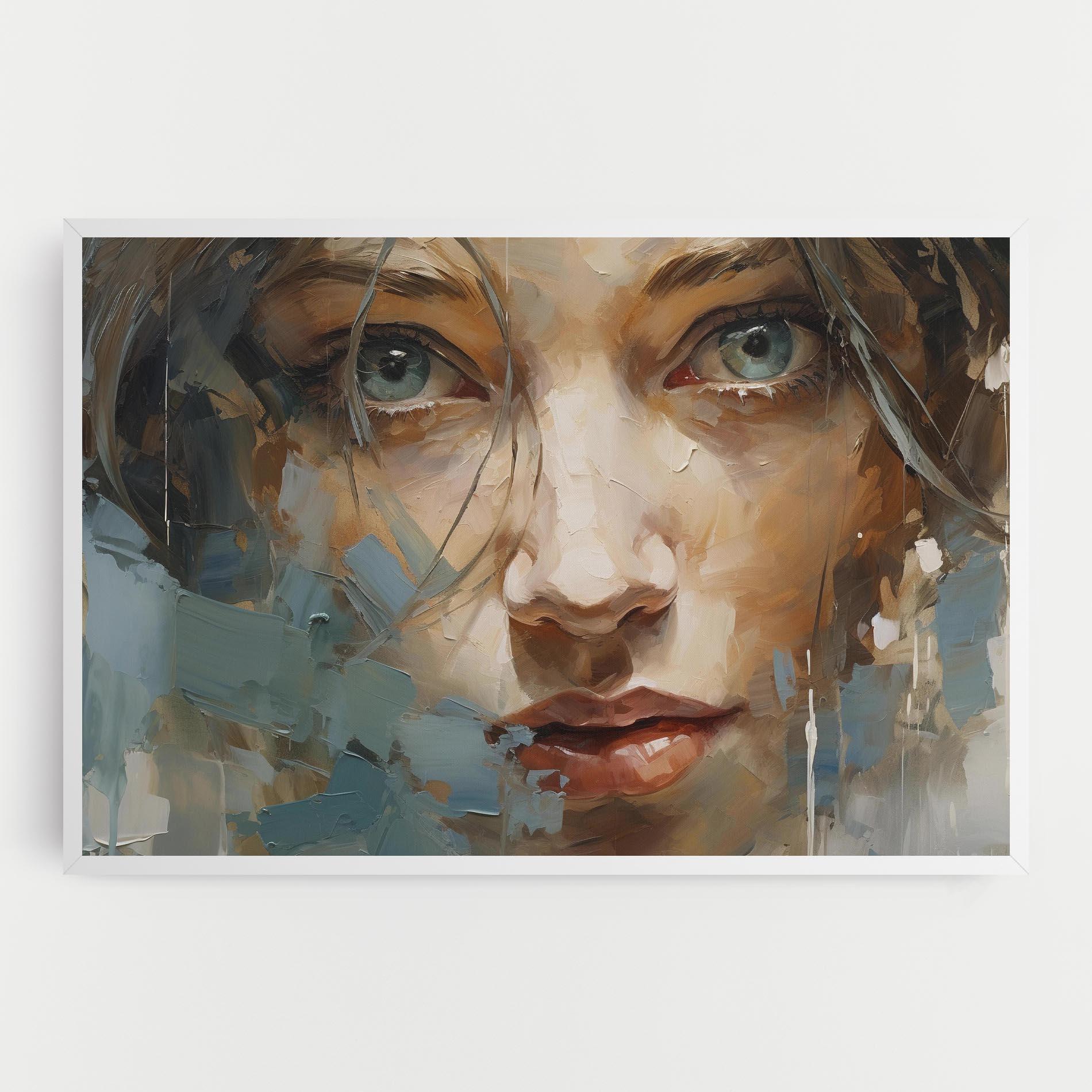Leinwandbild Expressive Portrait mockup 0