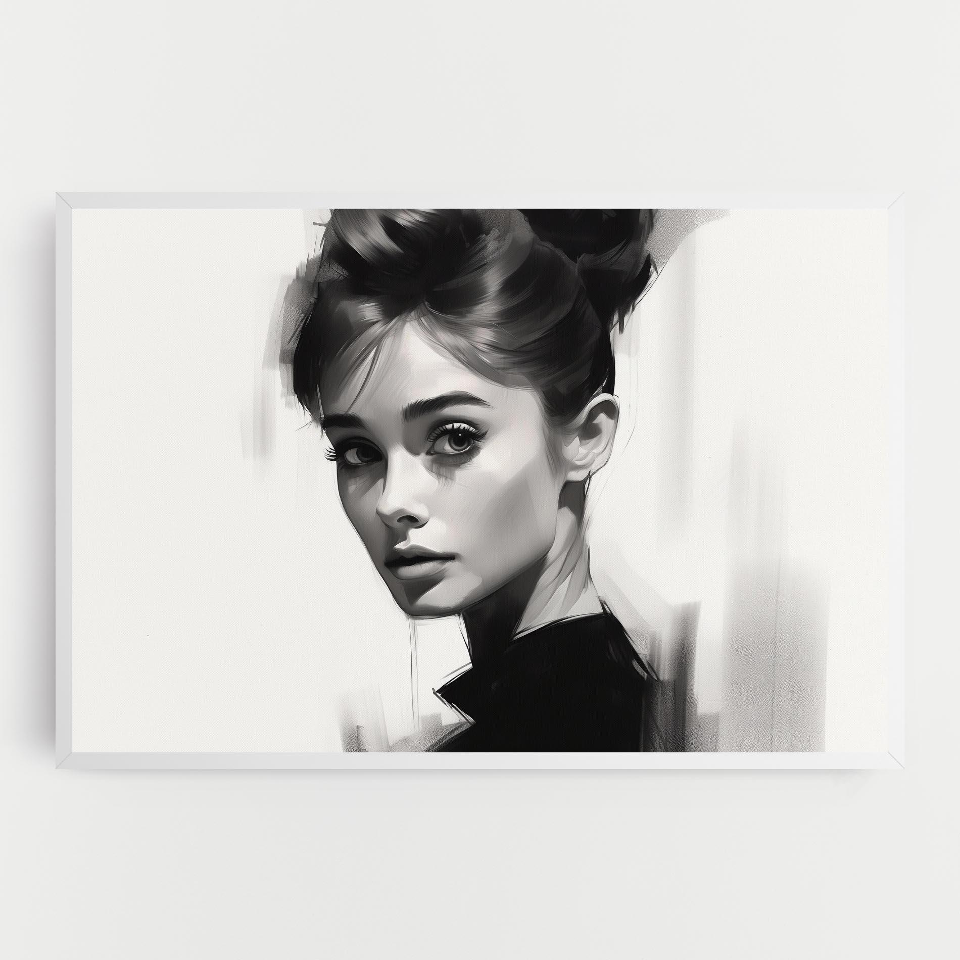 Leinwandbild Hepburn Portrait mockup 0