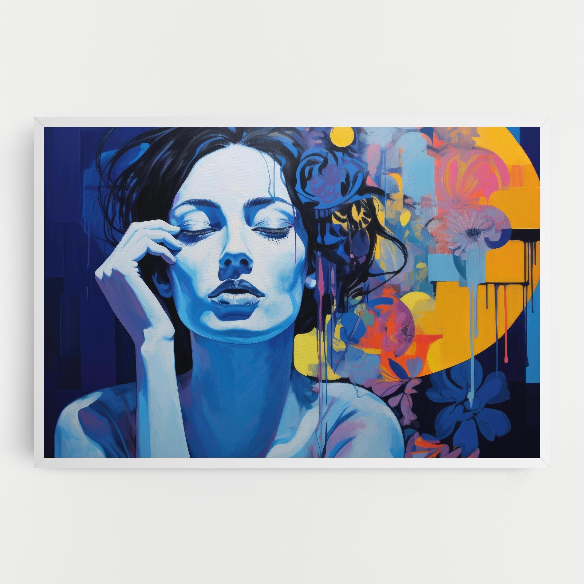 Leinwandbild Photographic Blue Image mockup 0