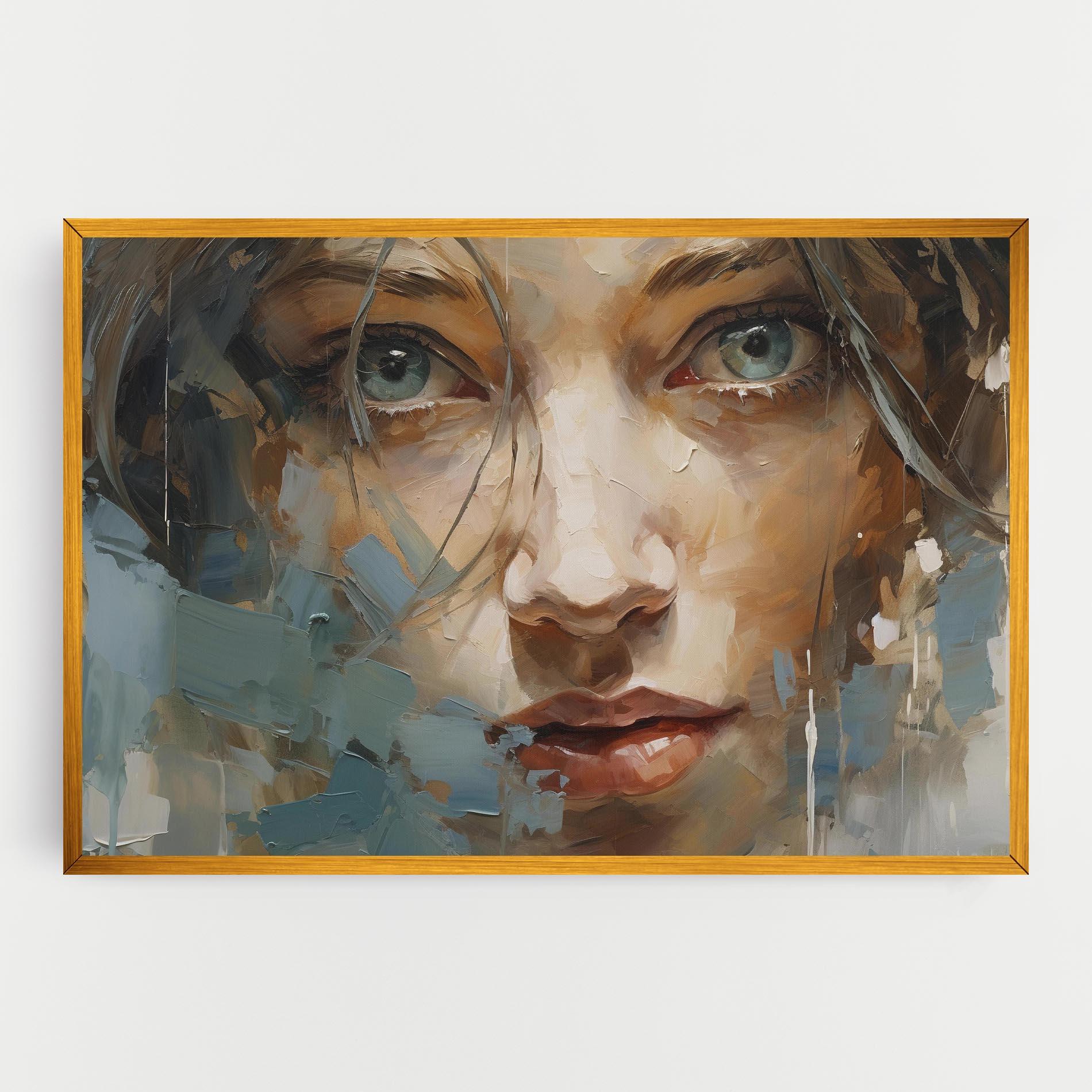 Leinwandbild Expressive Portrait mockup 0