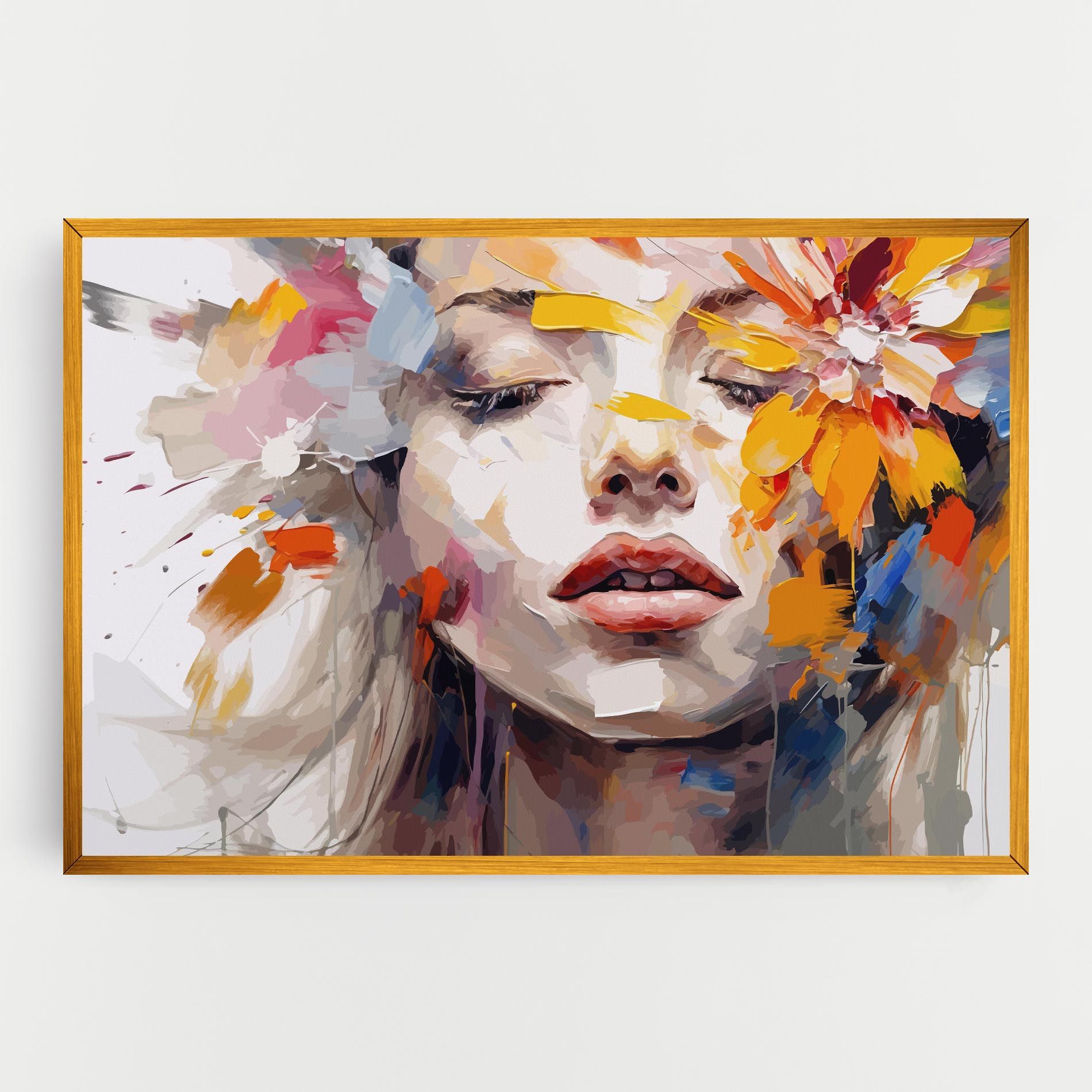 Oil Flower Portrait mockup 0