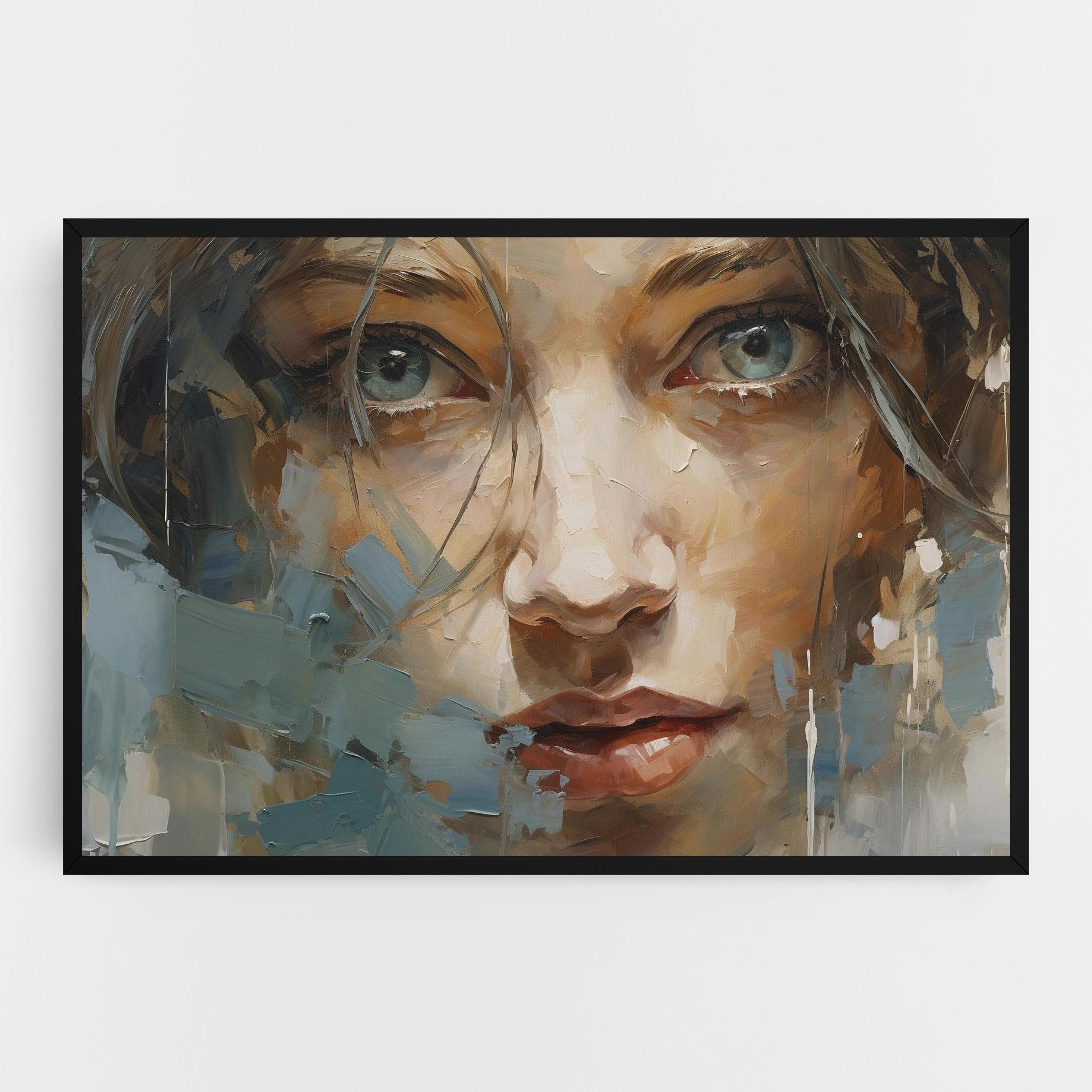 Leinwandbild Expressive Portrait mockup 0