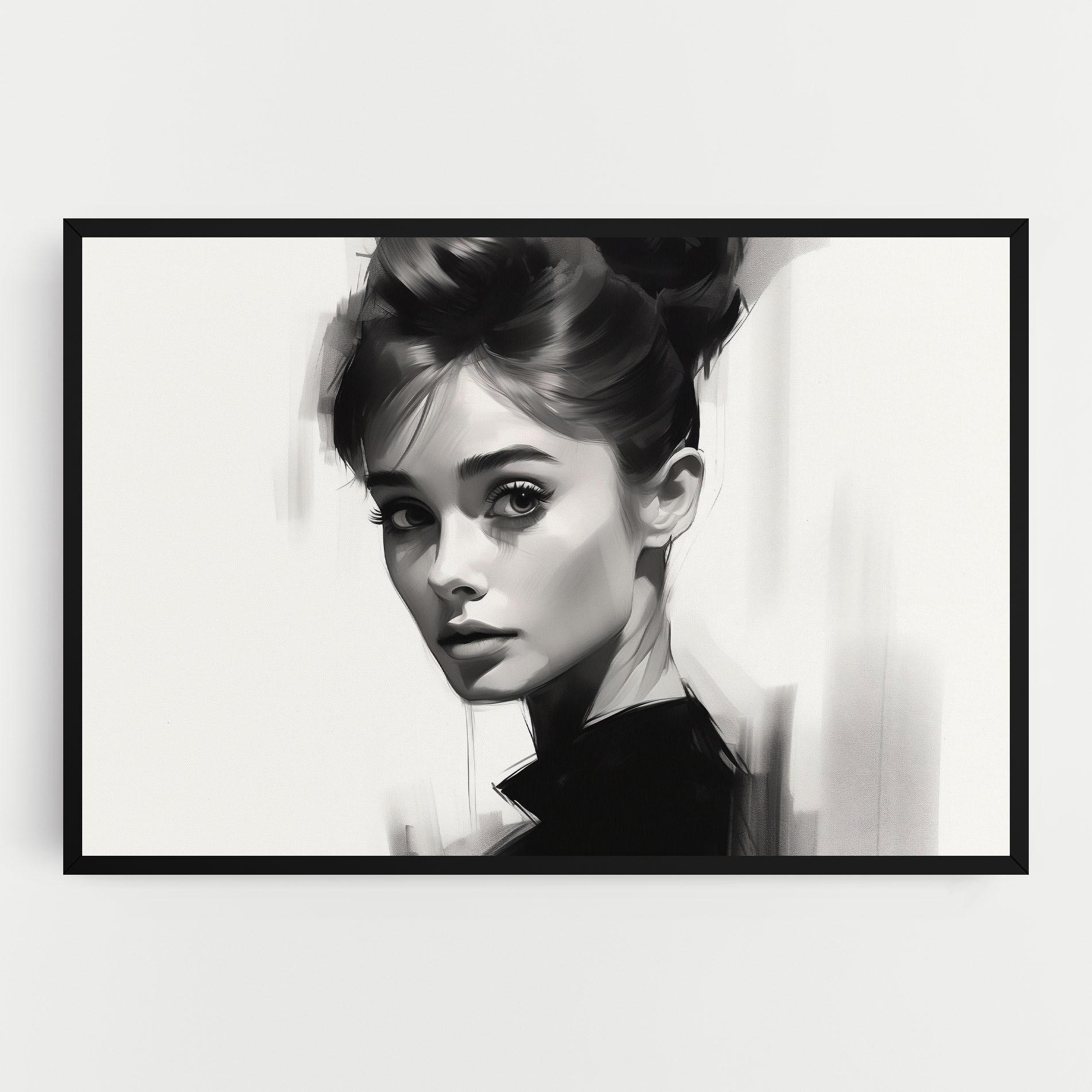 Leinwandbild Hepburn Portrait mockup 0