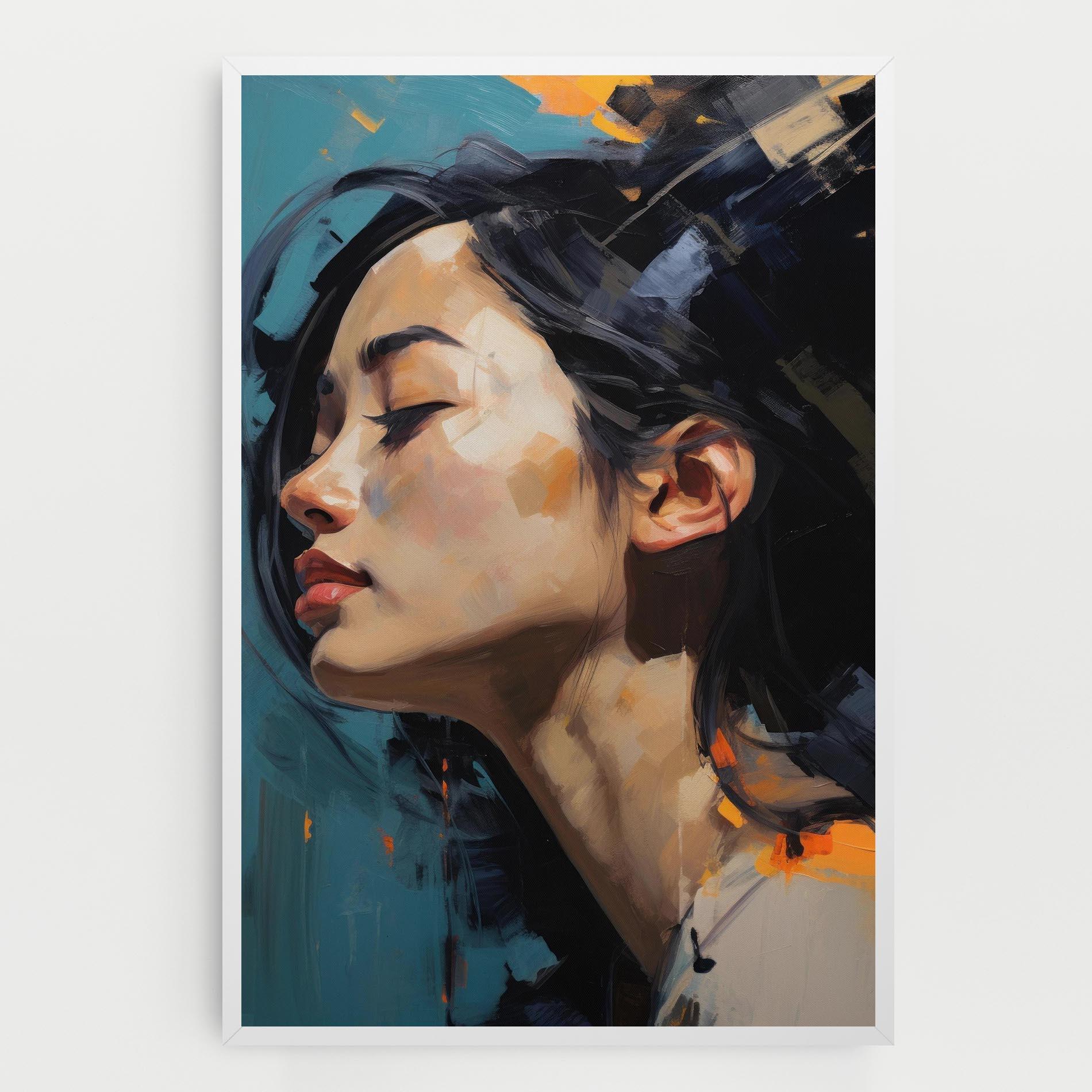Leinwandbild Acrylic Asian Portrait mockup 0
