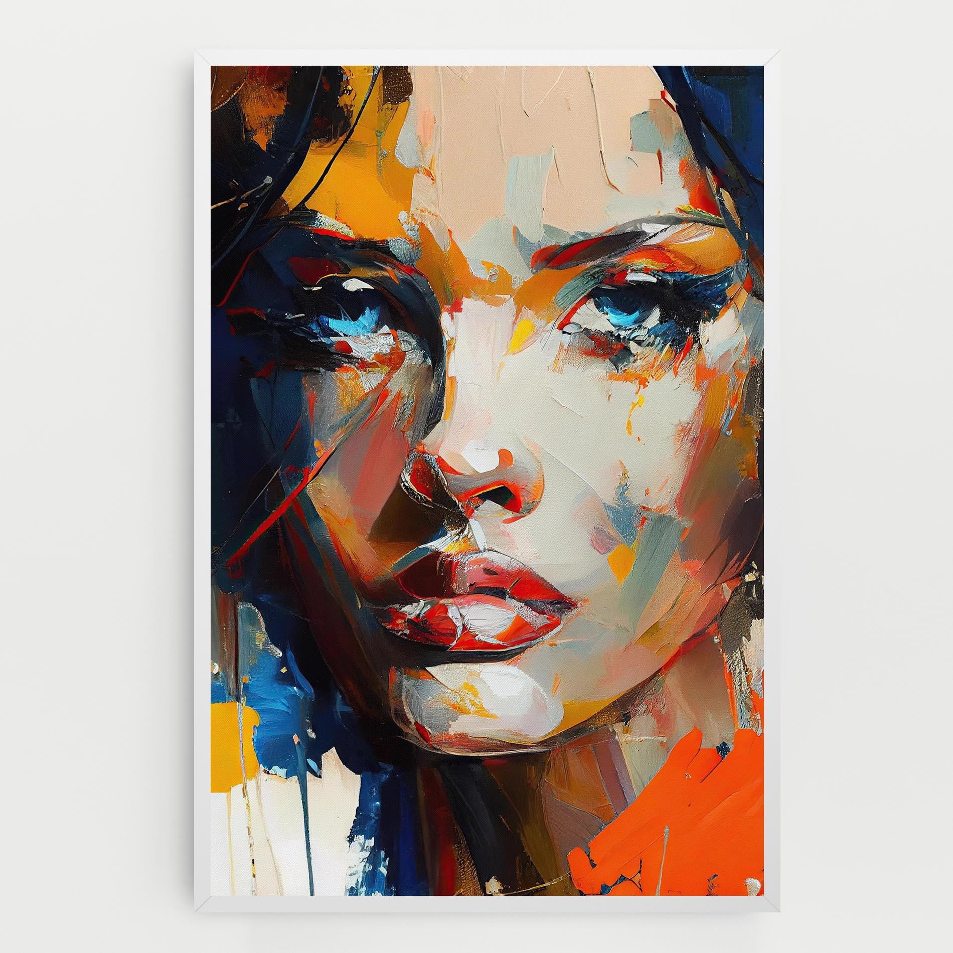 Leinwandbild Beautiful Brunette Woman mockup 0