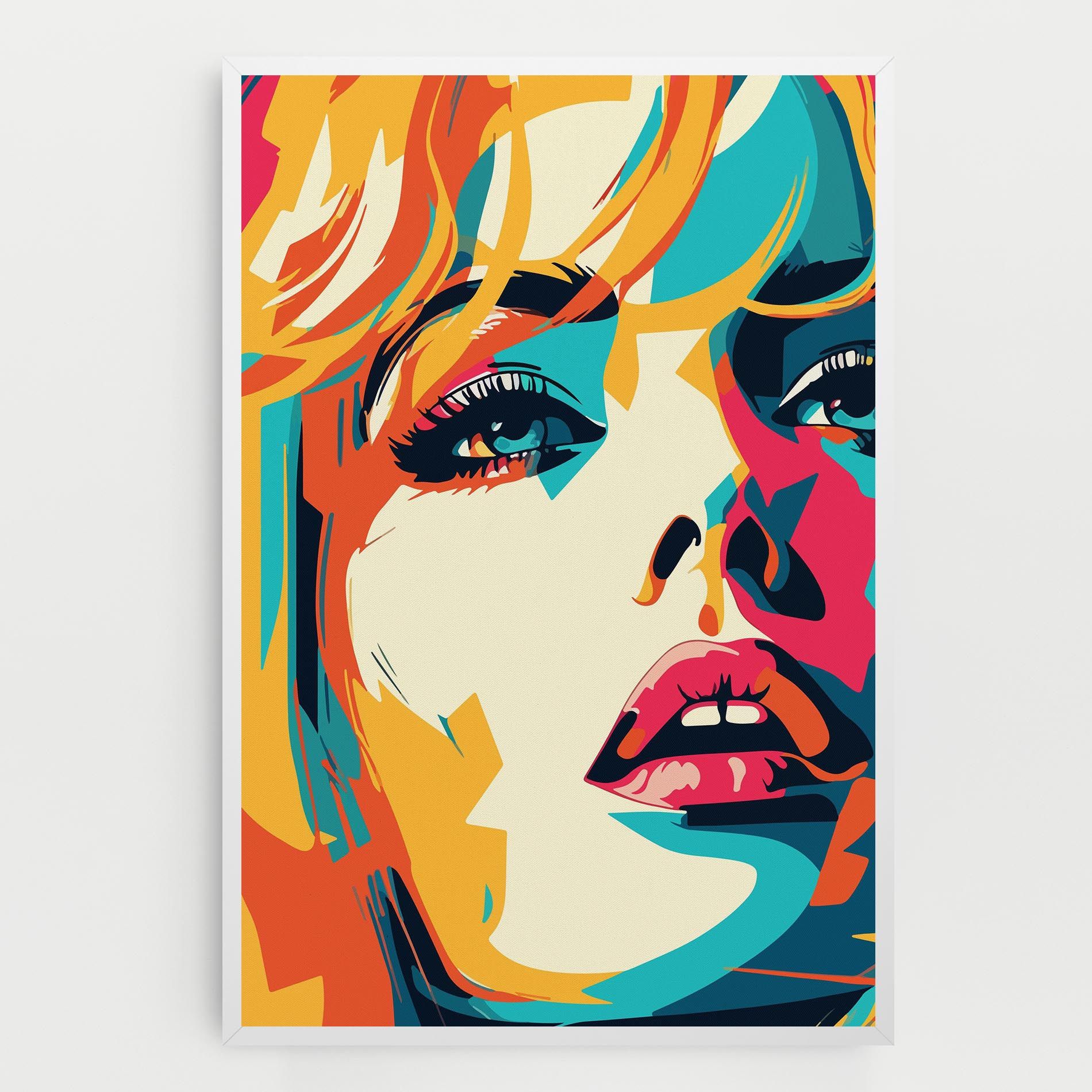 Blonde Girl Portrait mockup 0