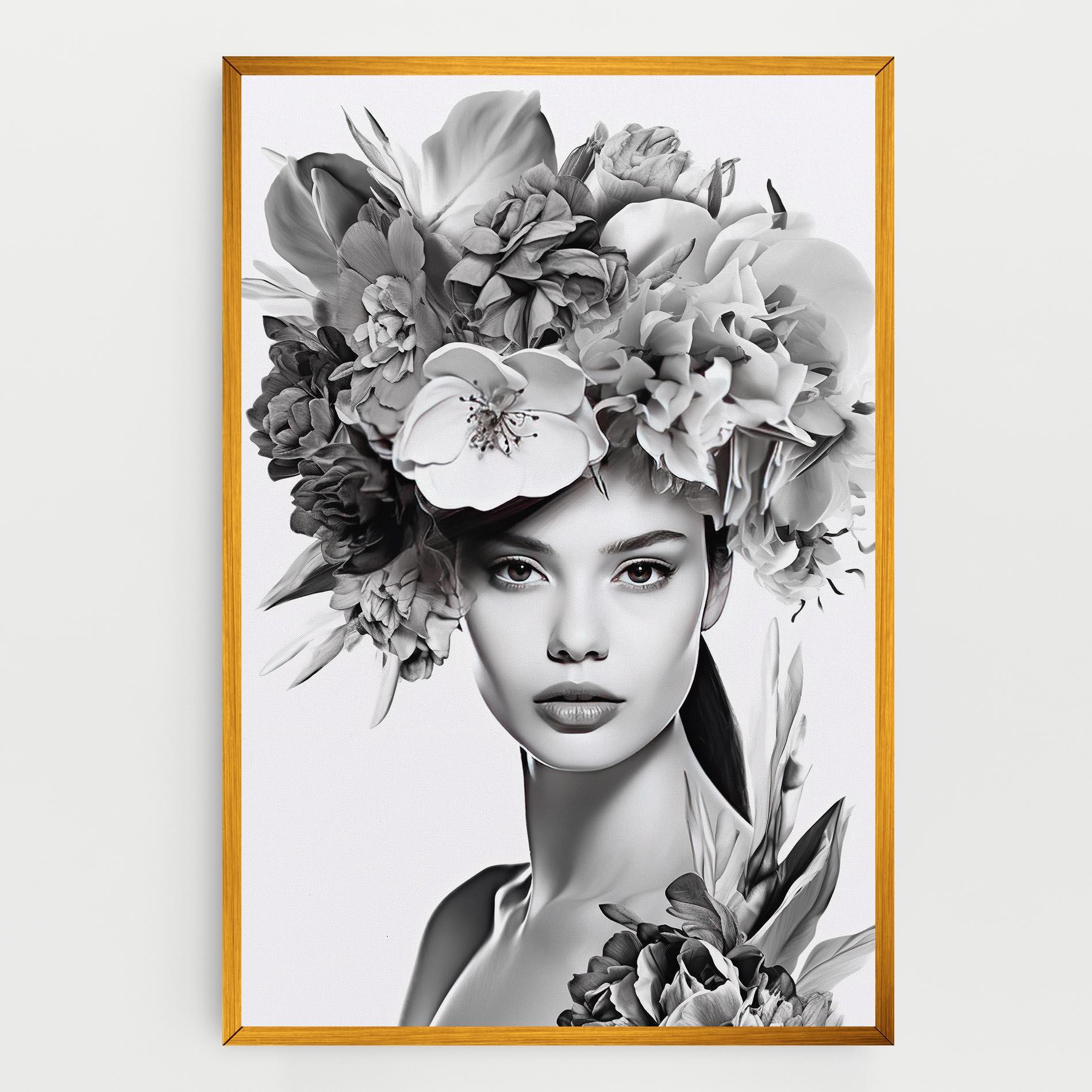 Leinwandbild Flower Crown Woman mockup 0