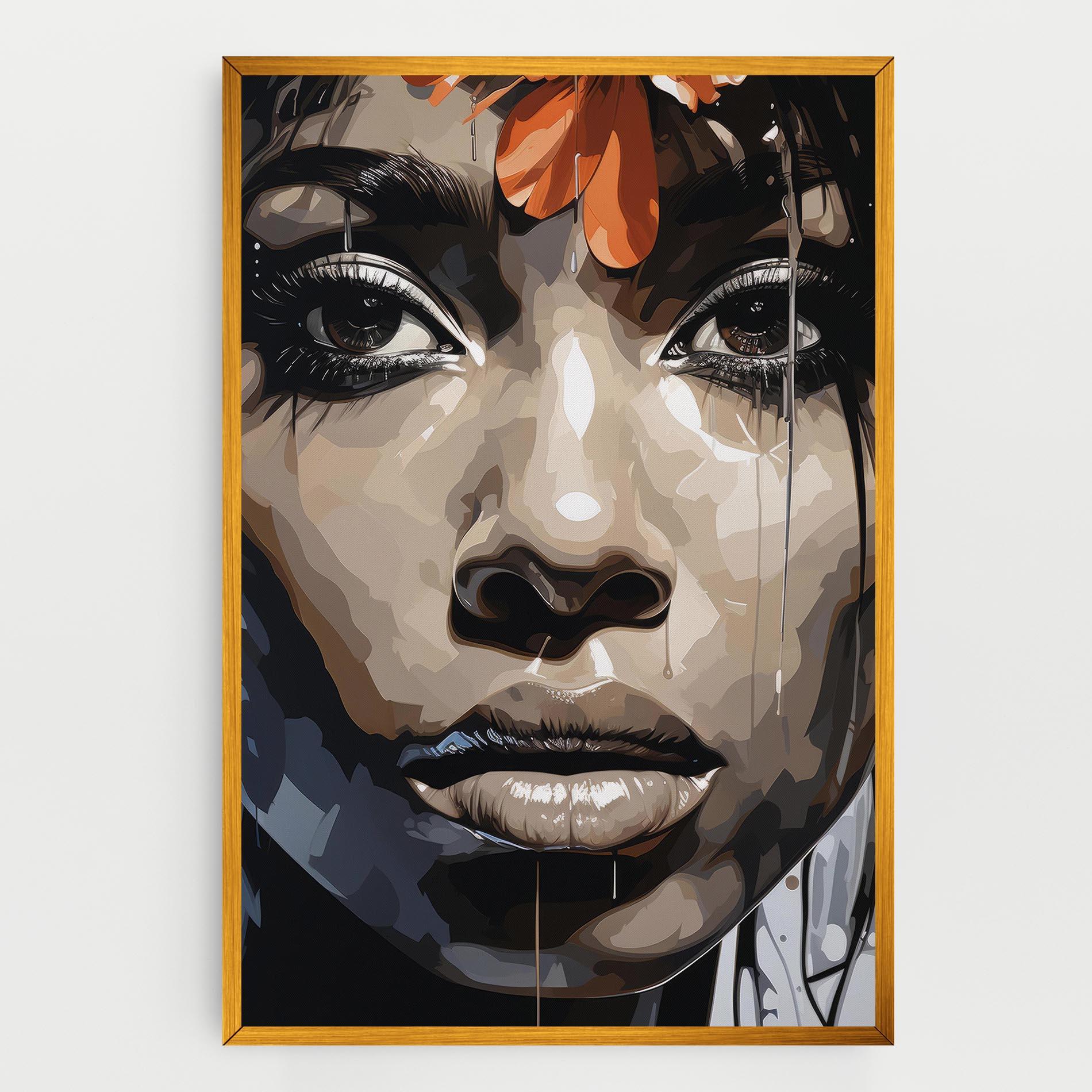 Leinwandbild Pretty Girl Portrait mockup 0