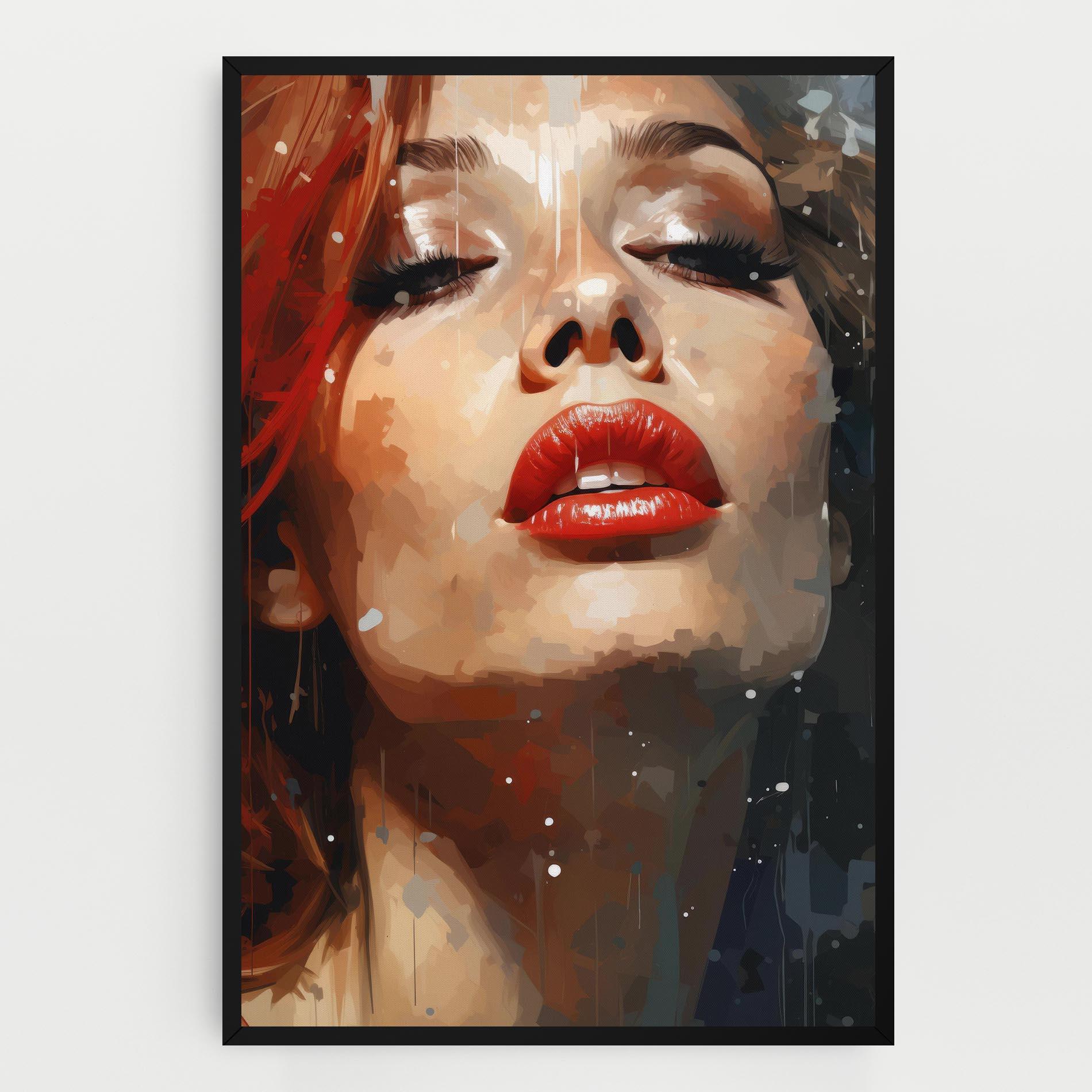 Leinwandbild Close Up Look Portrait mockup 0