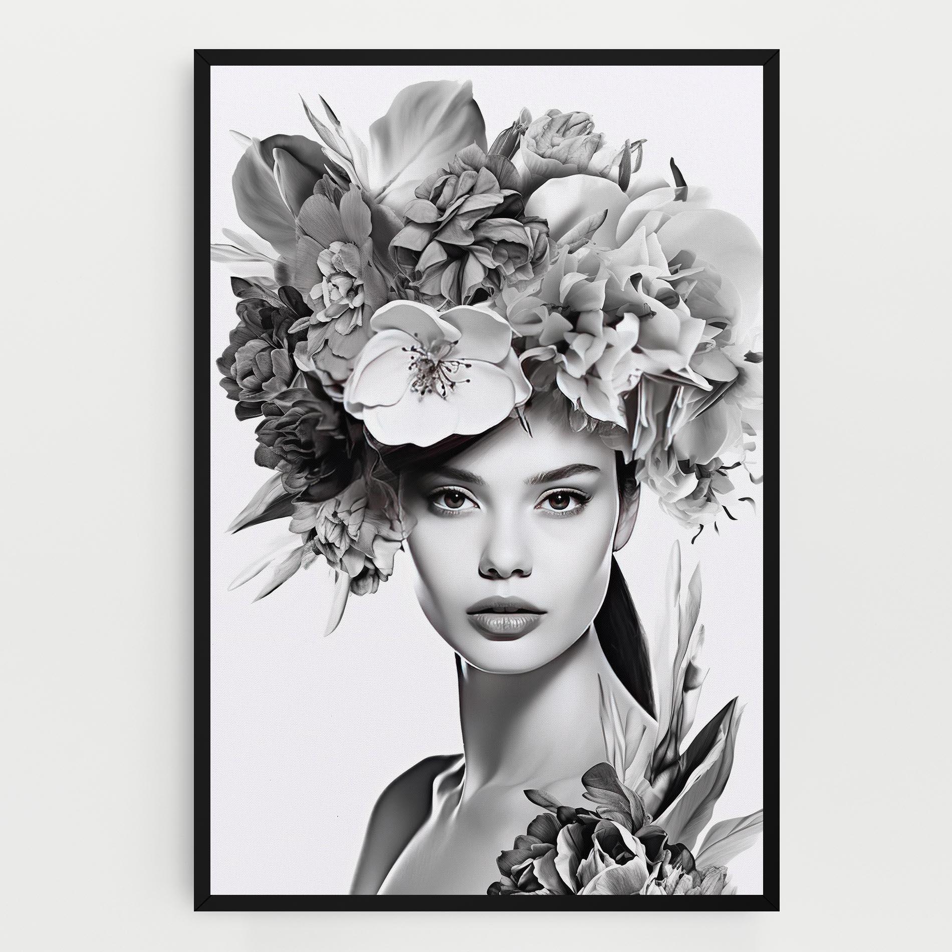 Leinwandbild Flower Crown Woman mockup 0