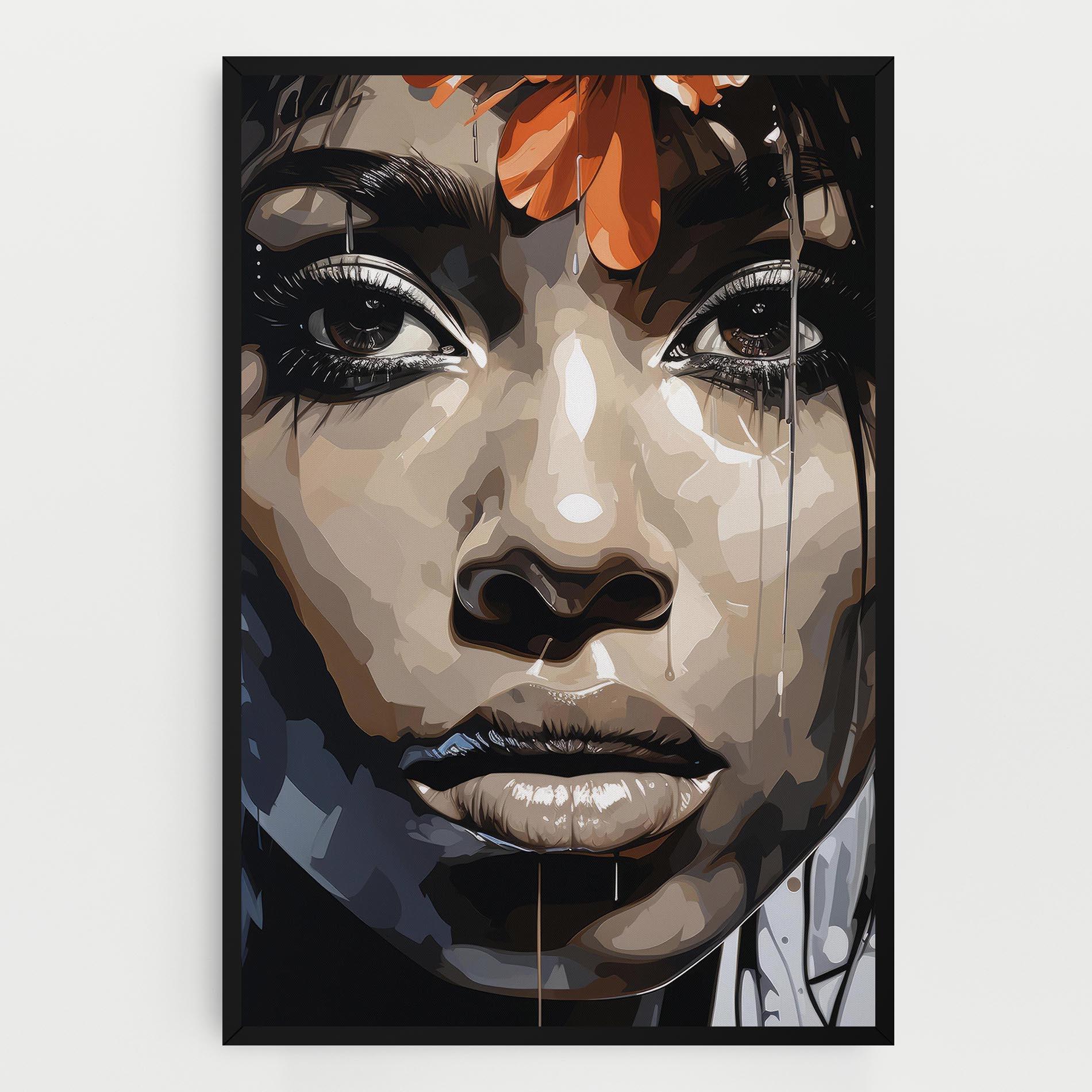 Leinwandbild Pretty Girl Portrait mockup 0