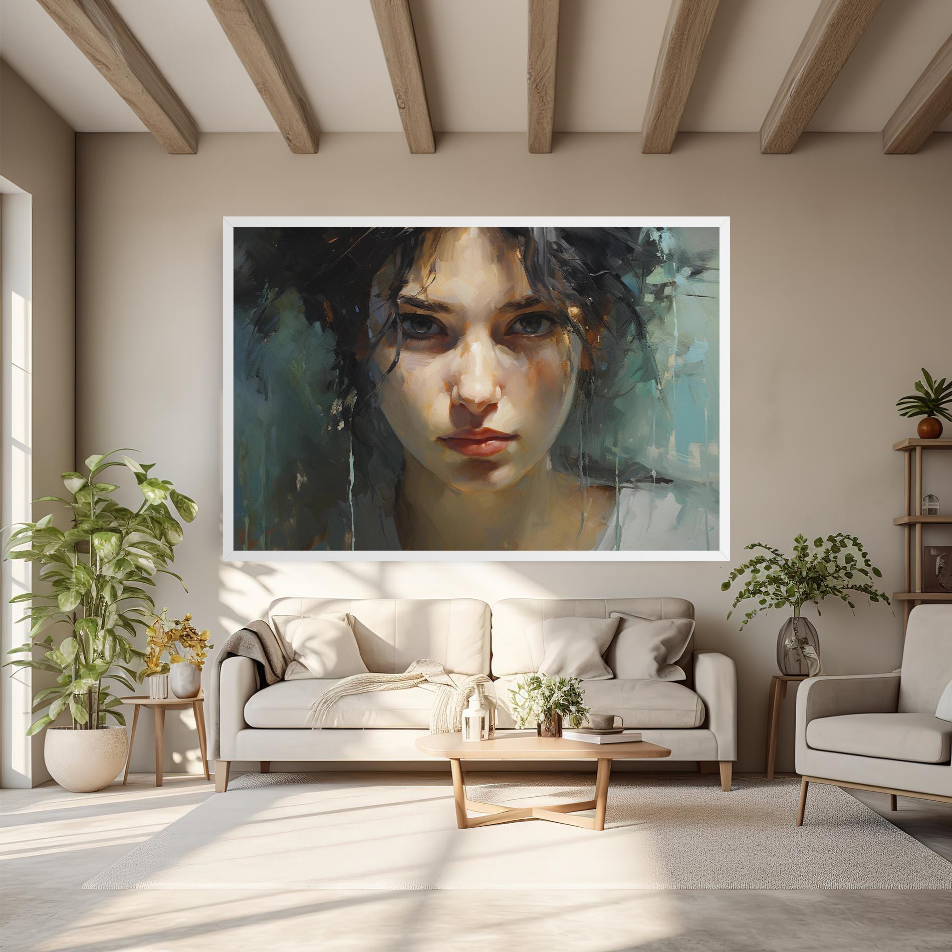 Leinwandbild Intense Portrait mockup 6